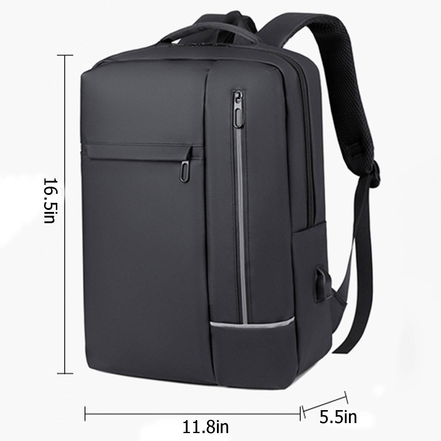 Oxford high capacity laptop backpack with charging port 2