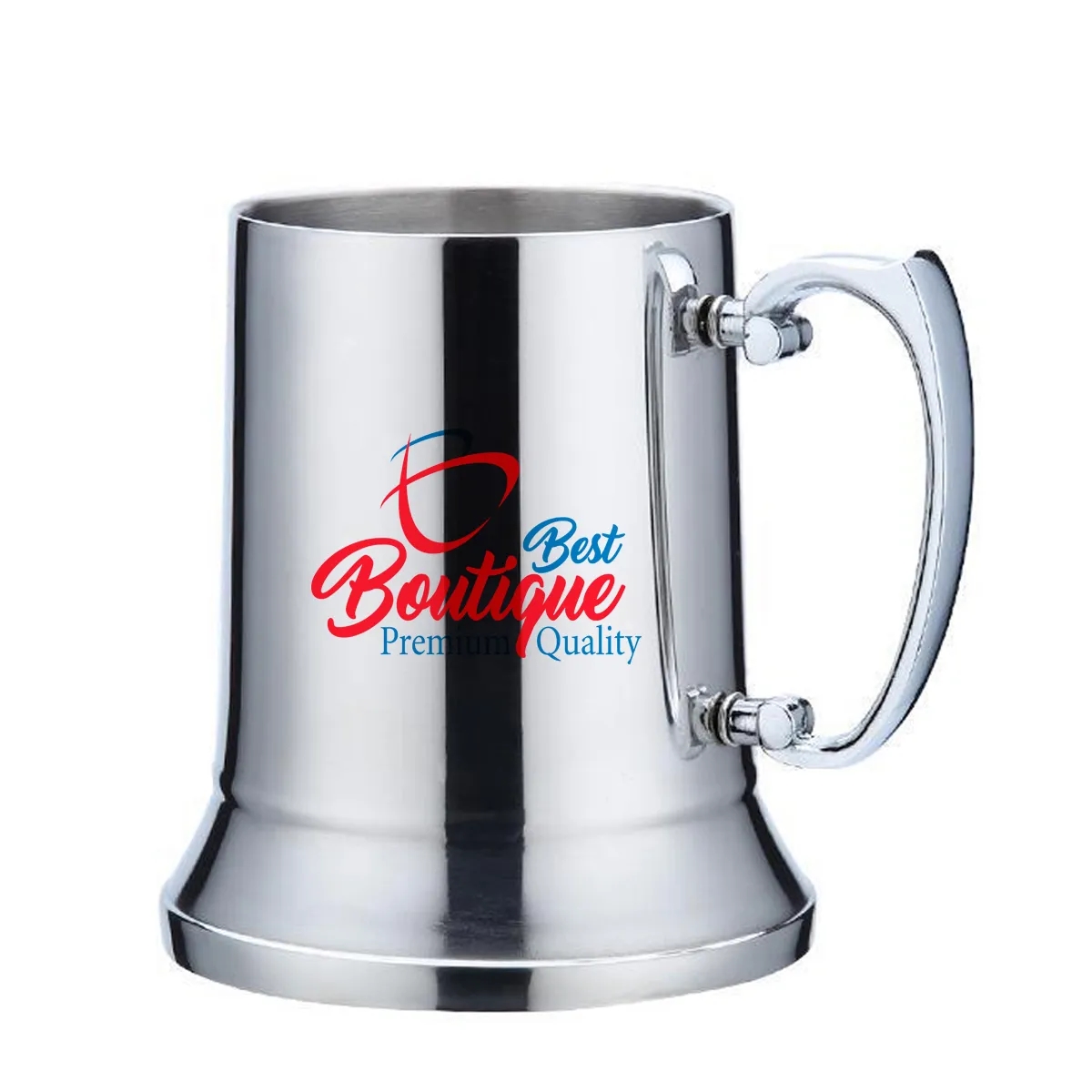 Double Wall Vaccum Stainless Steel Beer Mug With Handle 3