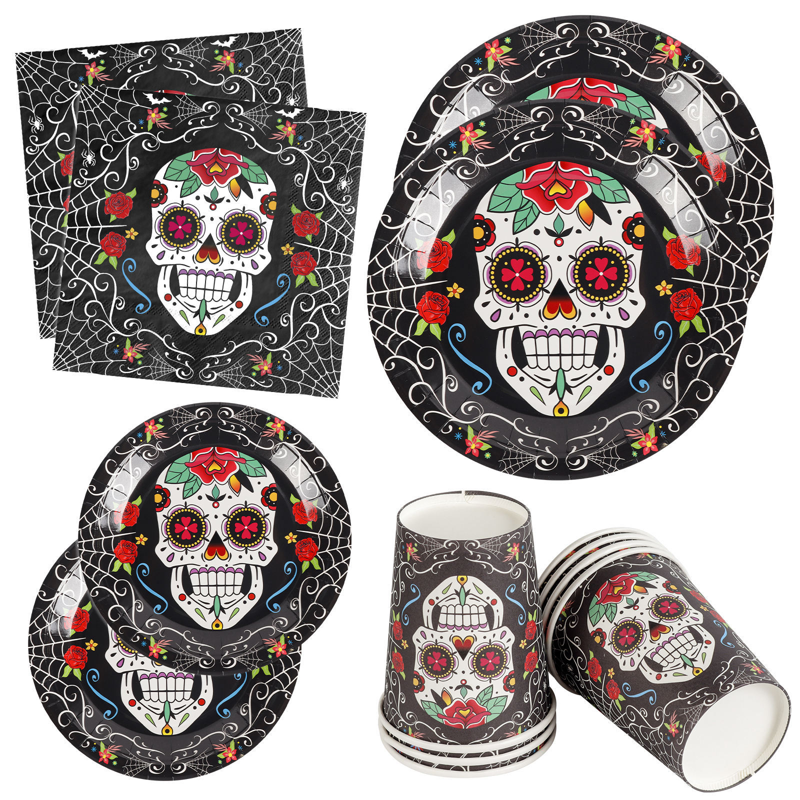 Halloween Party Table Decoration Disposable 9'' Paper Dinner Plates 1