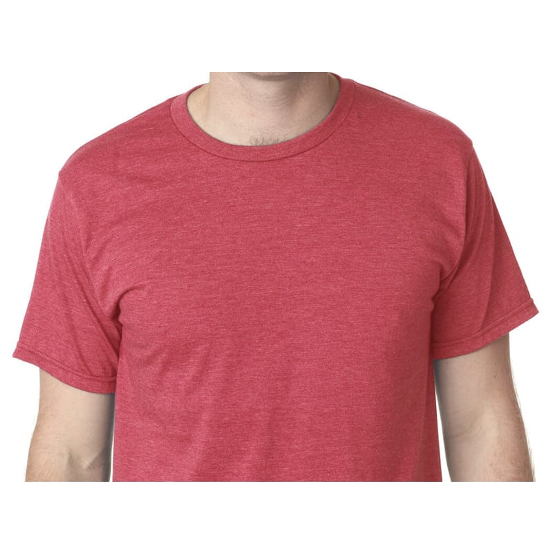 Bayside Adult Adult Heather Ring-Spun Jersey Tee 1