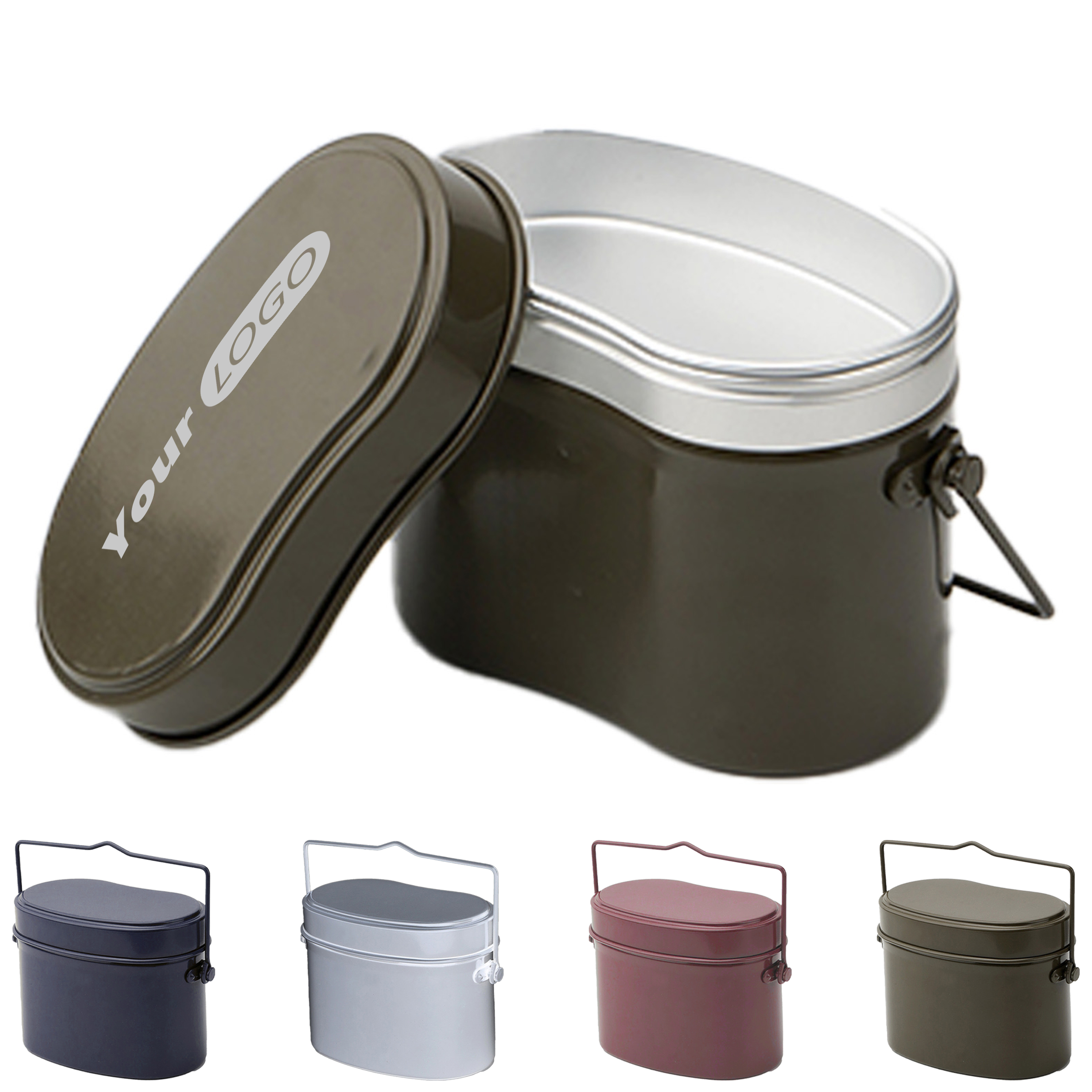 Aluminum Nostalgic Outdoor Lunch Box 2