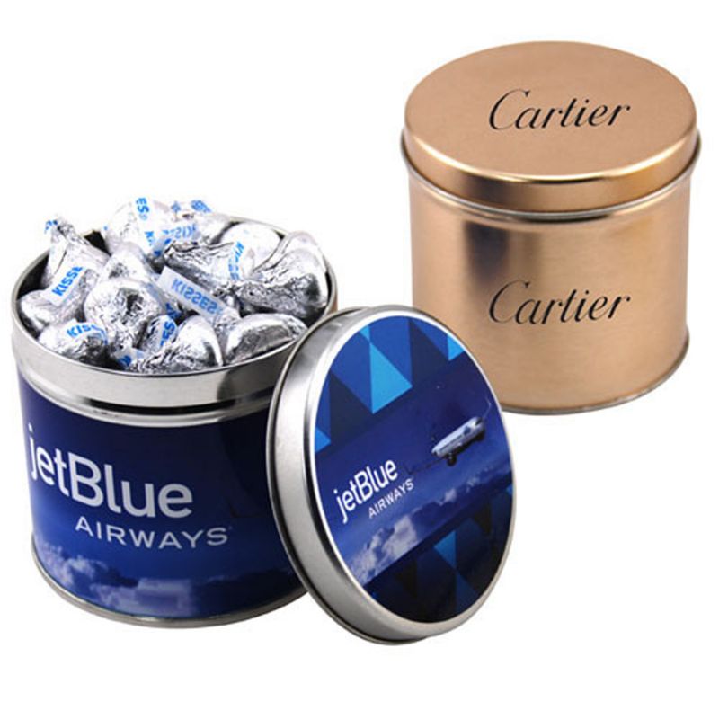 Round Tin with Hershey Kisses 2