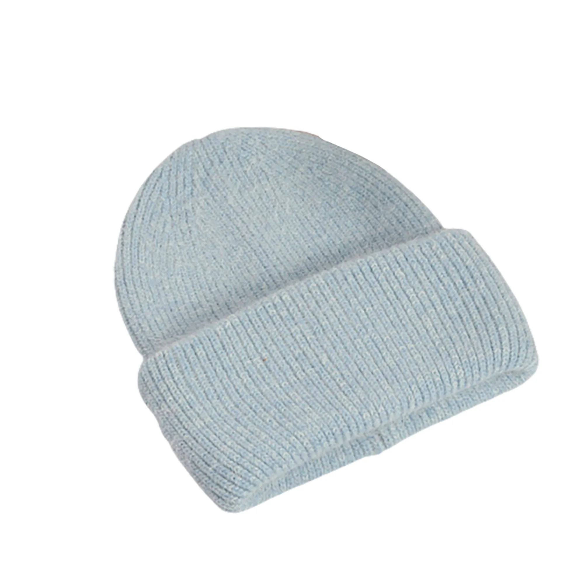 Winter Angora Rabbit Hair Knit Beanie Hat MOQ 10pcs 9