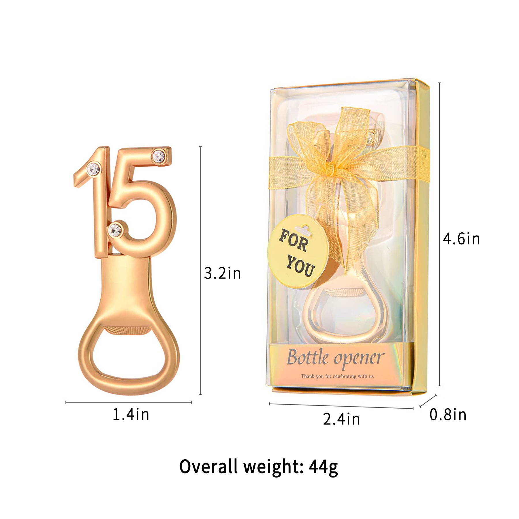 Digital Alloy Corkscrew Birthday Bottle Opener For Party Favors 5