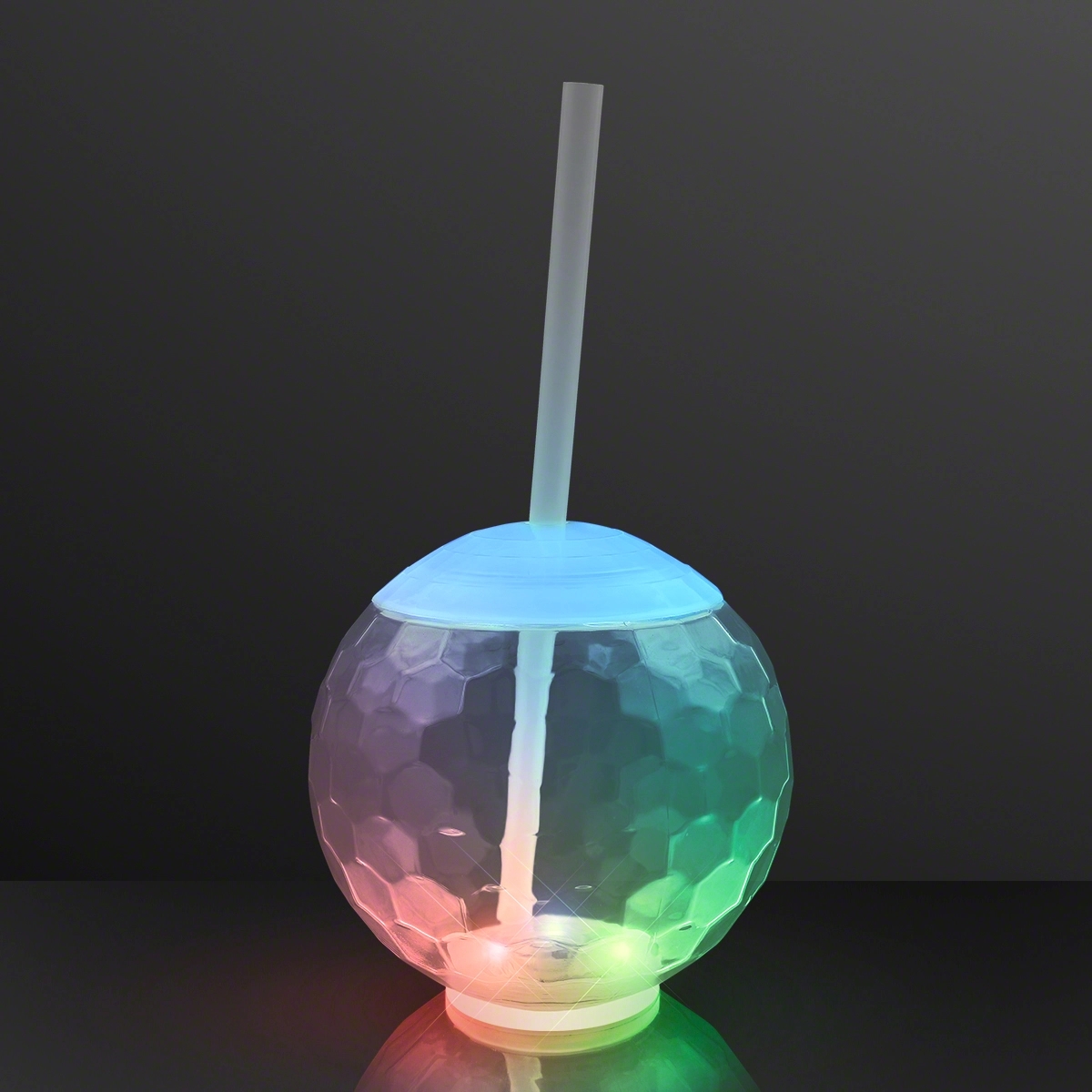 LED Disco Ball Tumbler Cup, Deluxe Light Base 4