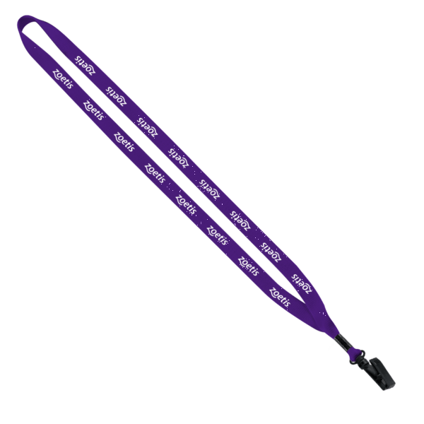1/2" Polyester Lanyard with Plastic Bulldog Clip 9