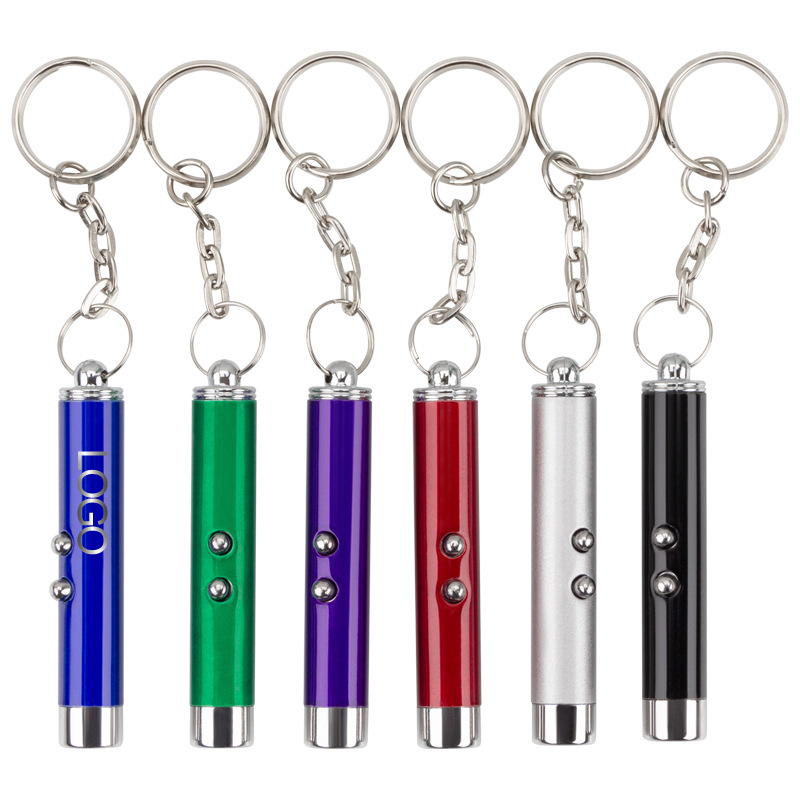 Mini LED Flashlight Laser 2 In 1 Keychain 3