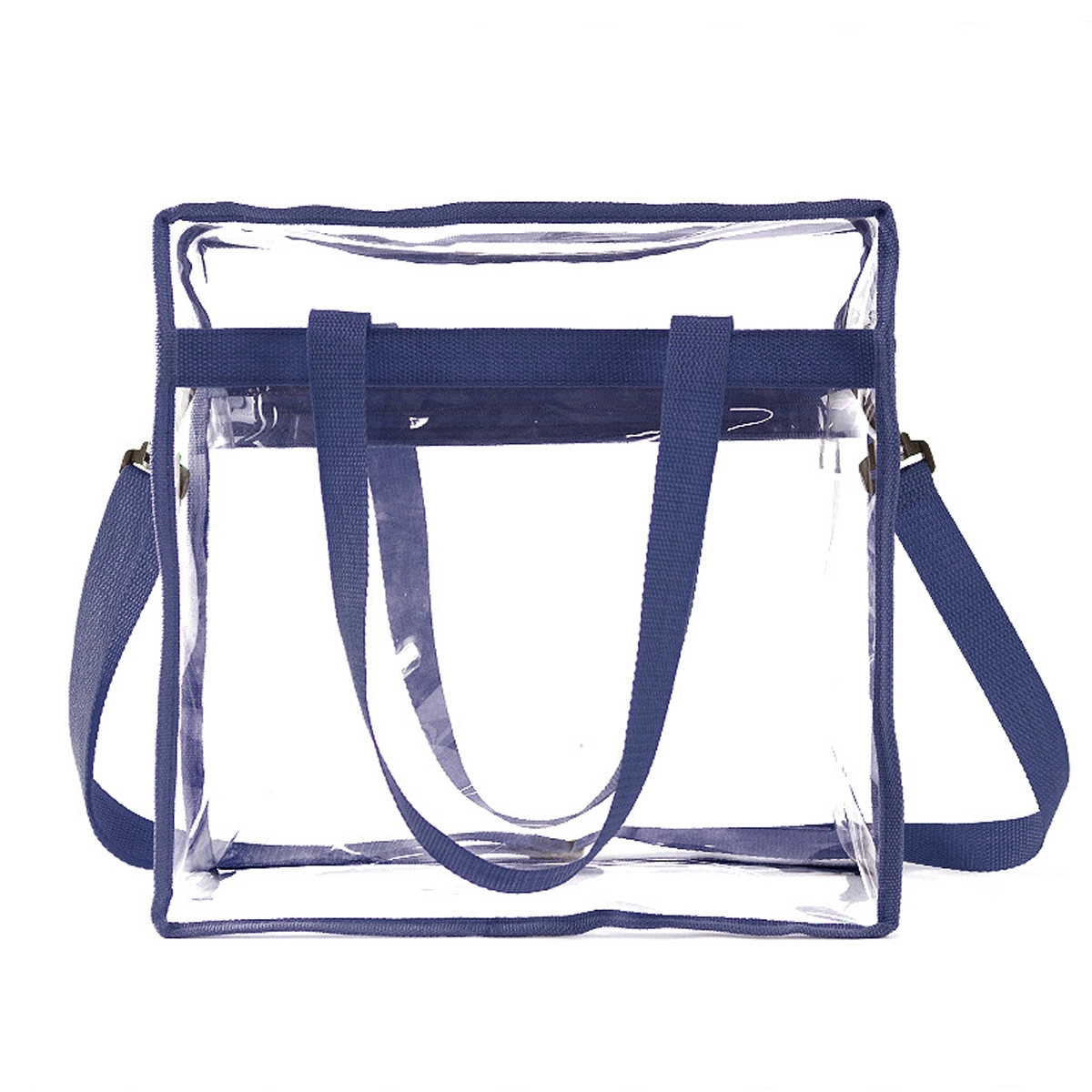 Clear Tote Bag with Zipper and Adjustable Strap 8