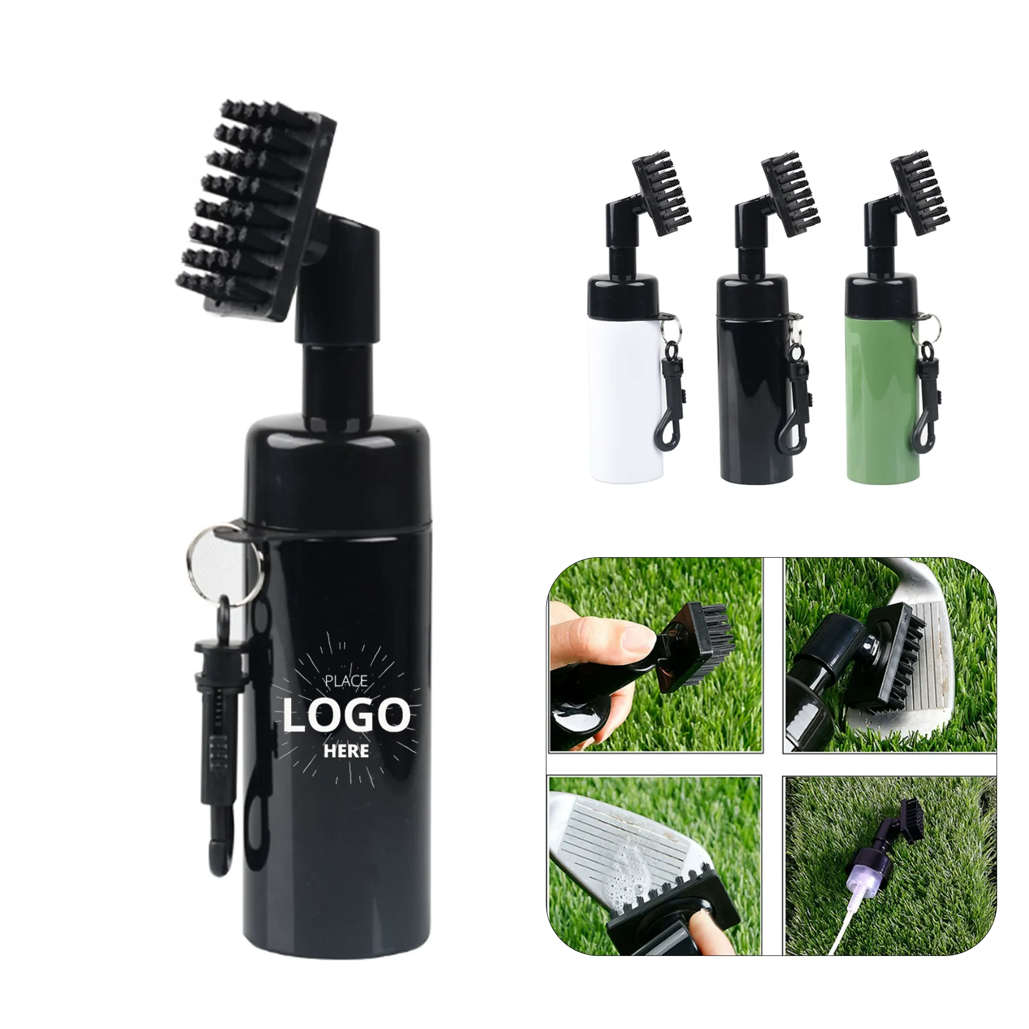 MOQ 50PCS Golf Club Cleaner Brush With Spray Bottle 3