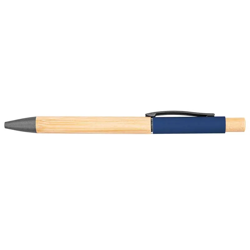 Bamboo Barrel Pen with Gun Metal Clip 5