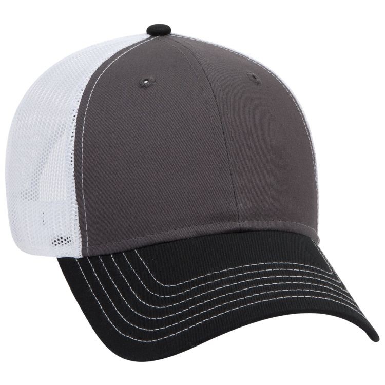 OTTO CAP® 6 Panel Low Profile Mesh Back Trucker Hat 85