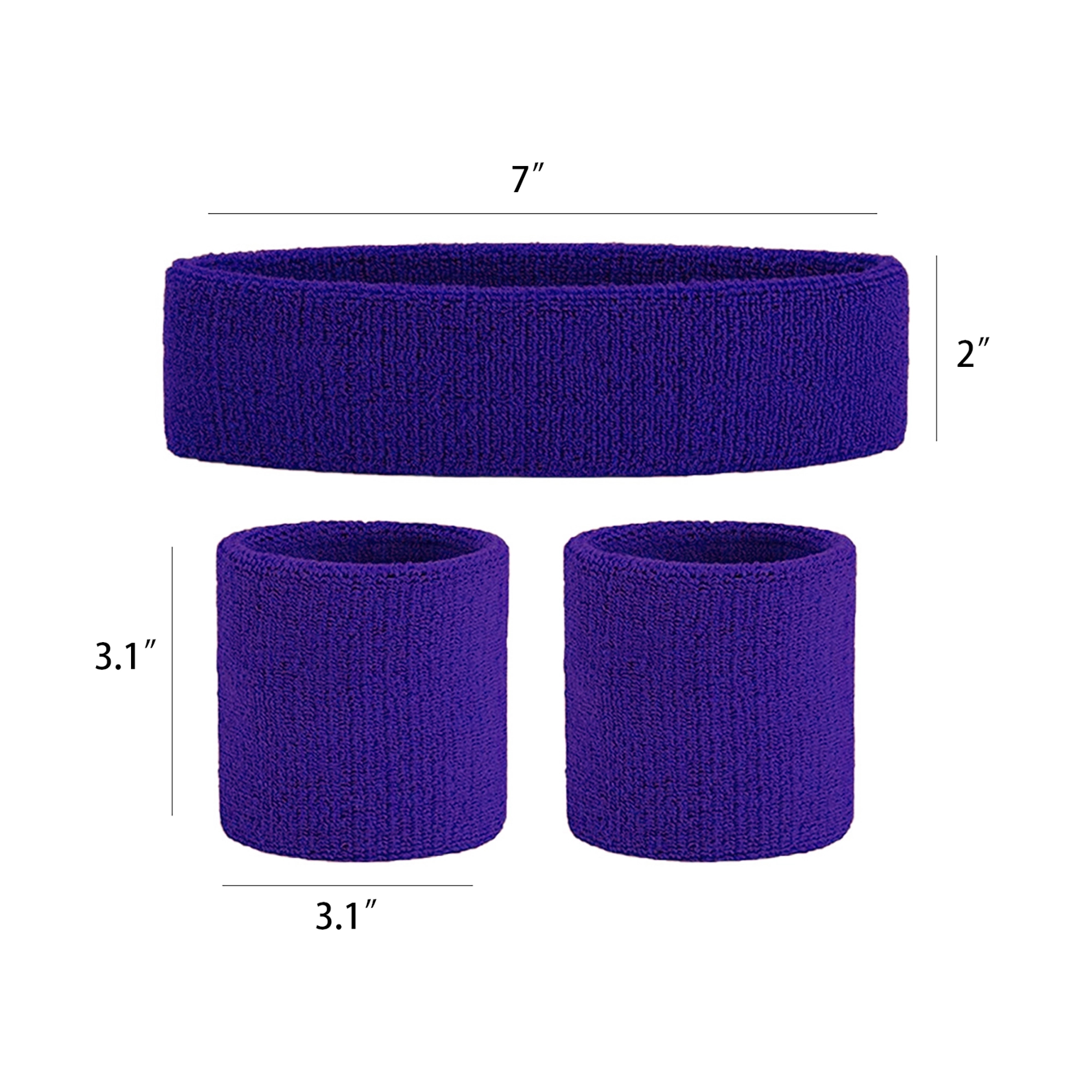 Headband Wristband Set with Embroidery 2