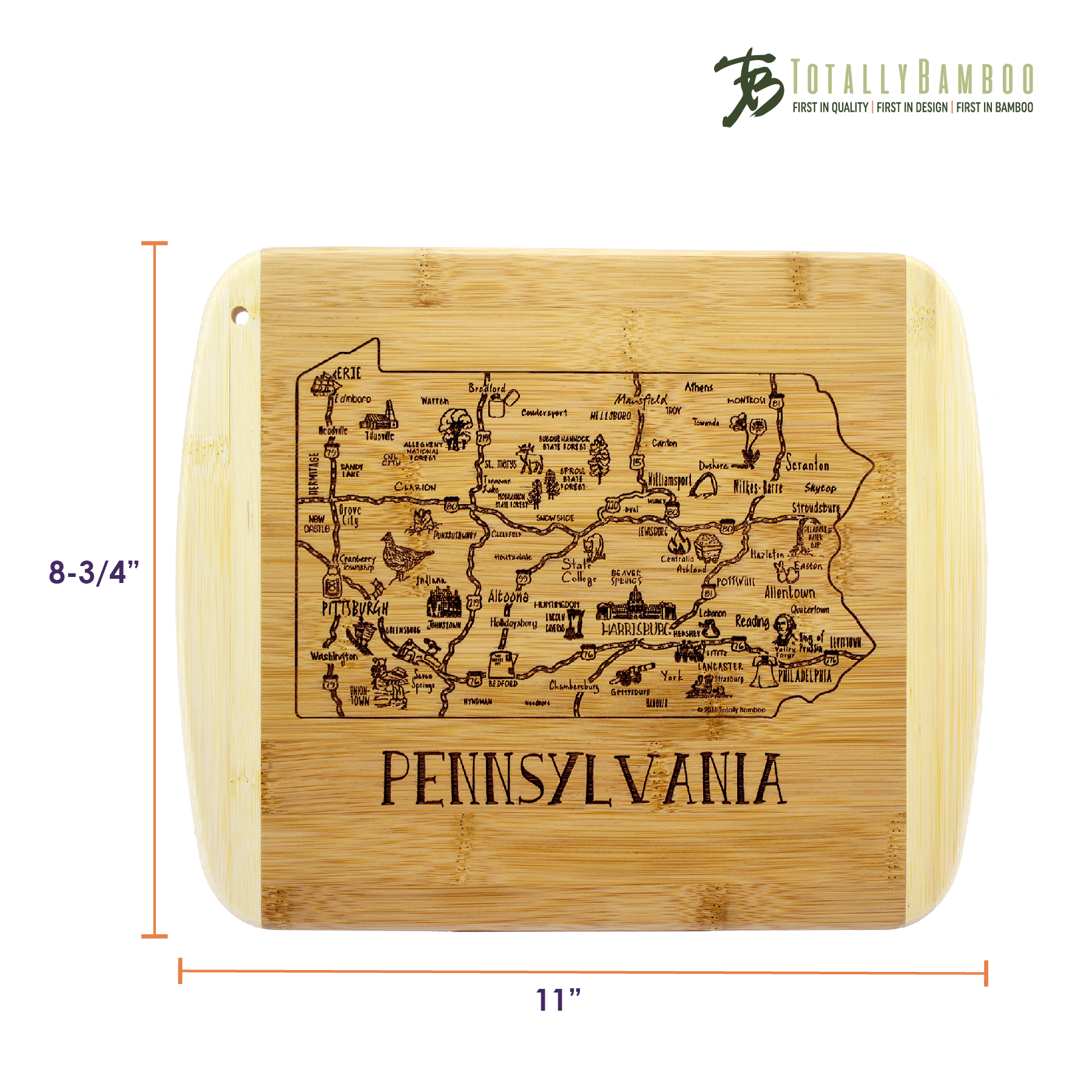 A Slice of Life Pennsylvania Serving & Cutting Board 3