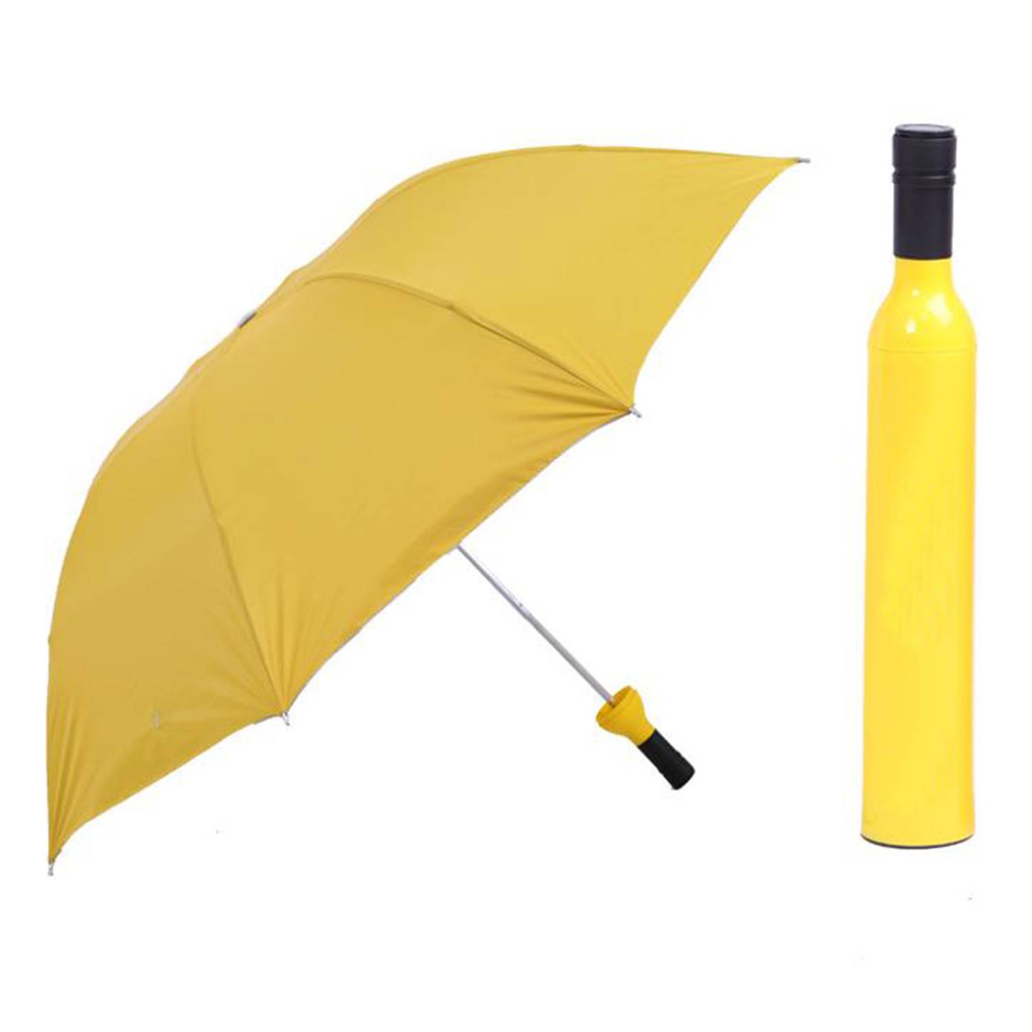 Advertising Sunshade Wine Bottle Folding Umbrella 4
