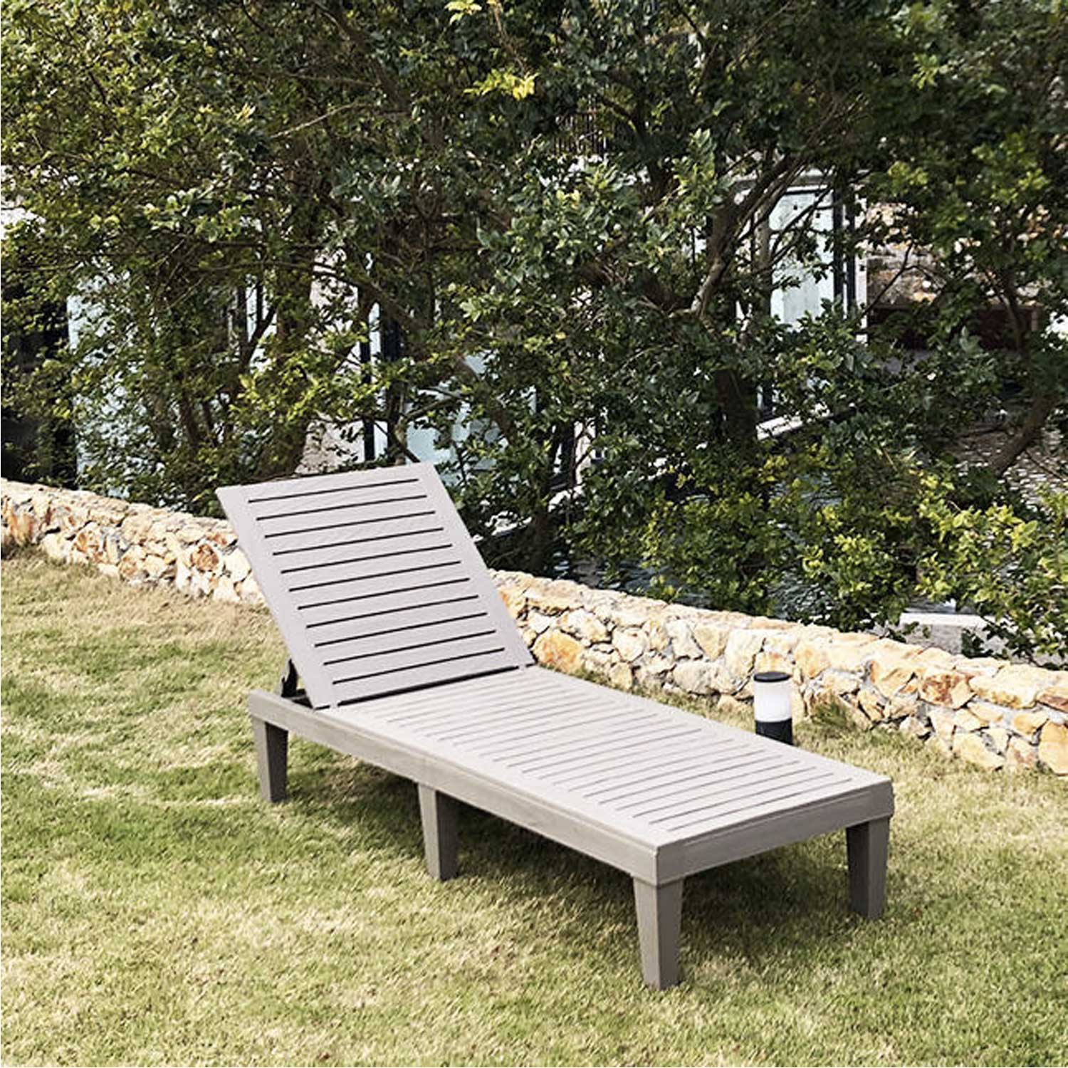 Poolside Sun Lounger – Beach Chair w/ Cushion 9