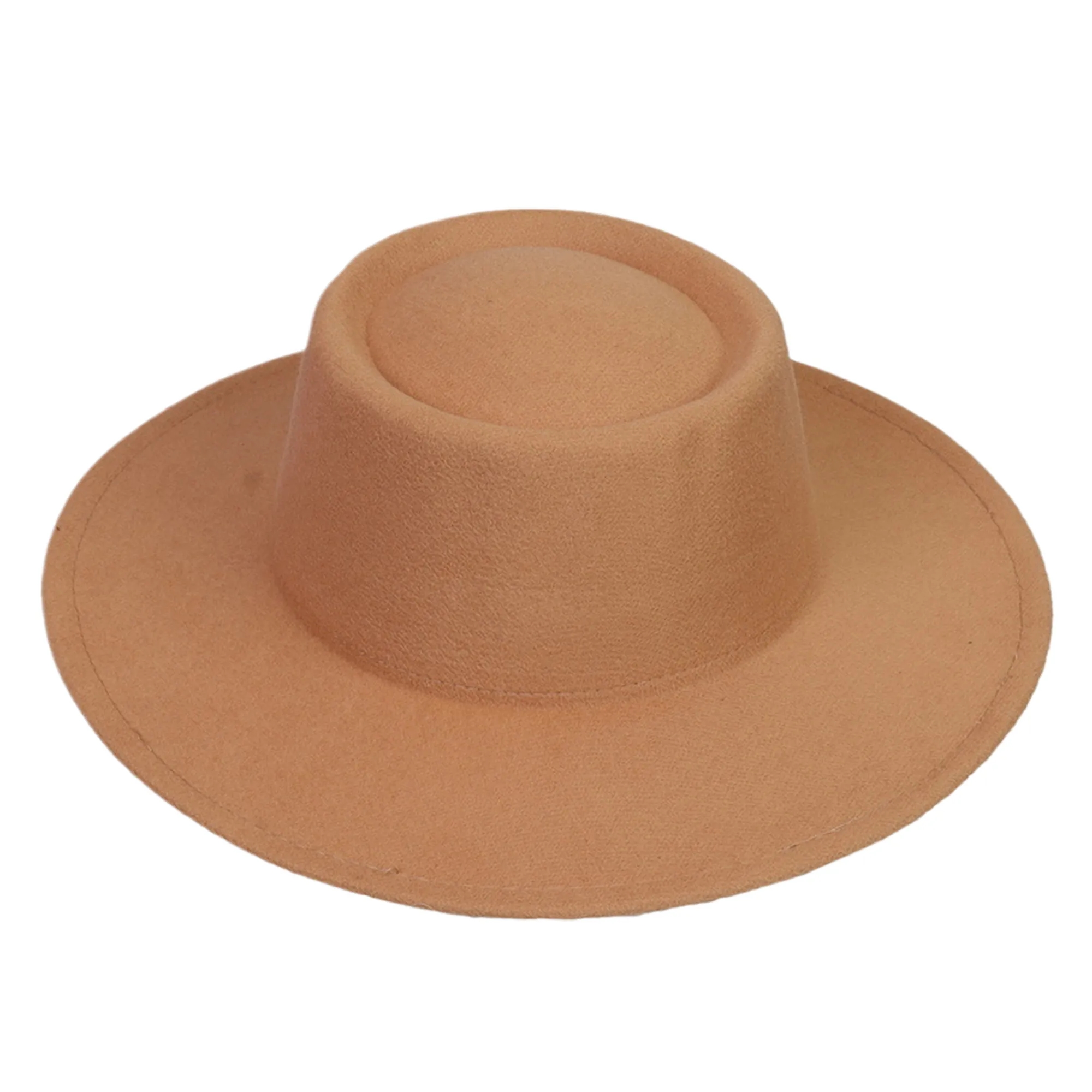 MOQ50 Wide Brim Vintage Fedora Hat 14