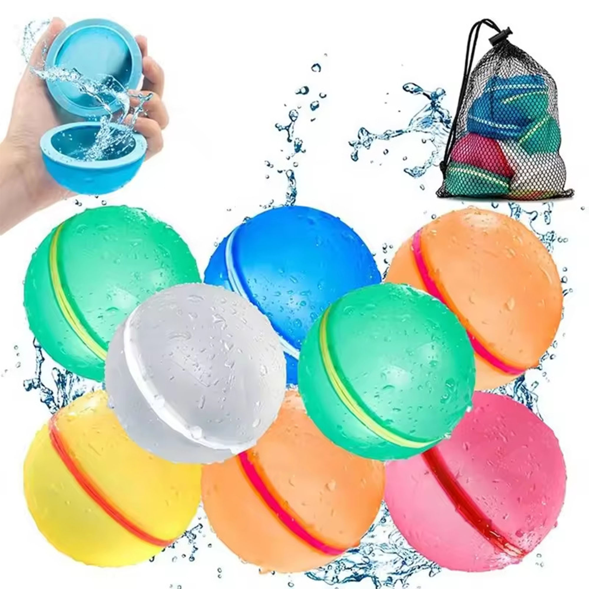 Reusable Magnetic Silicone Water Ball 3