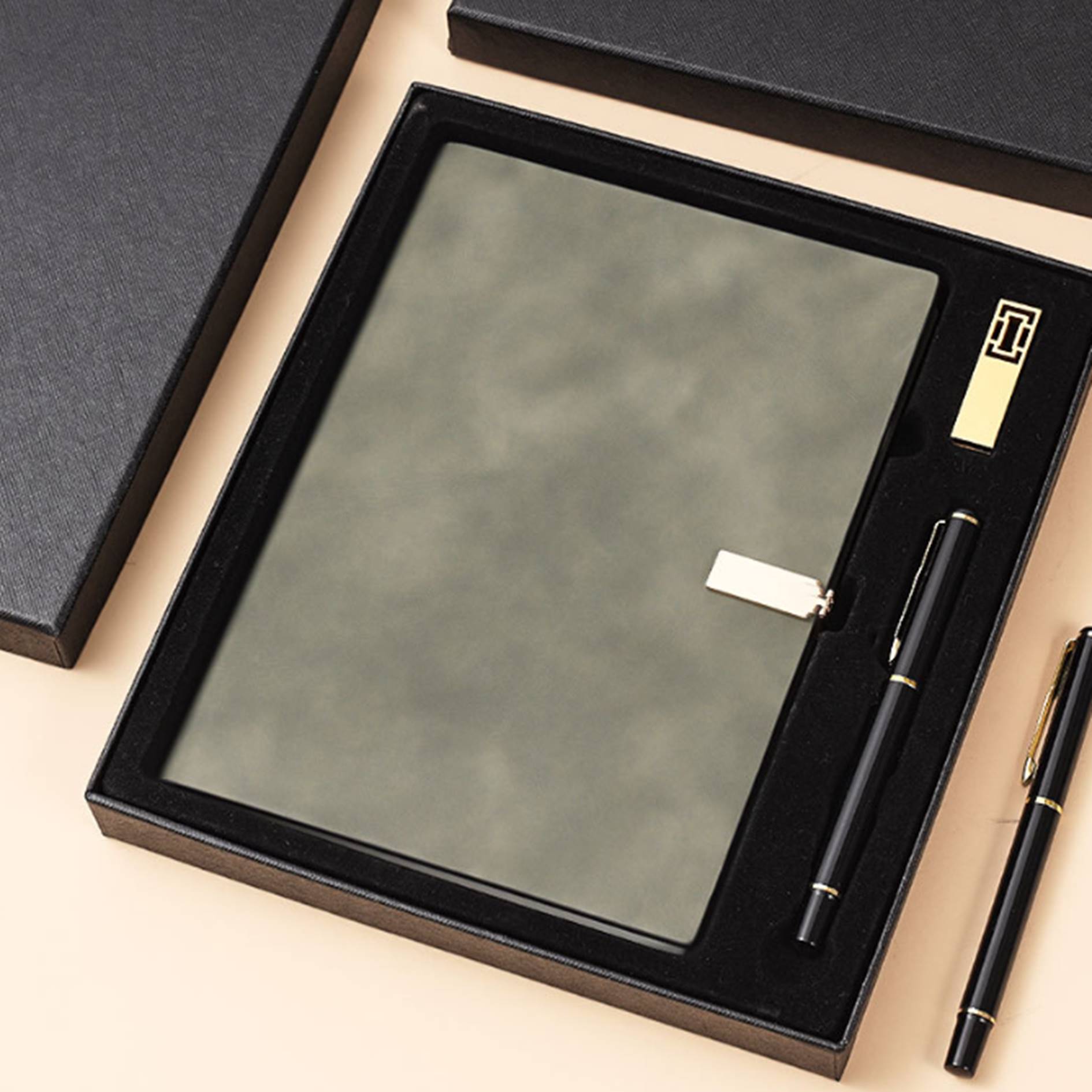 3 Pieces Notebook And Flash Drive Pen Gift Set 4