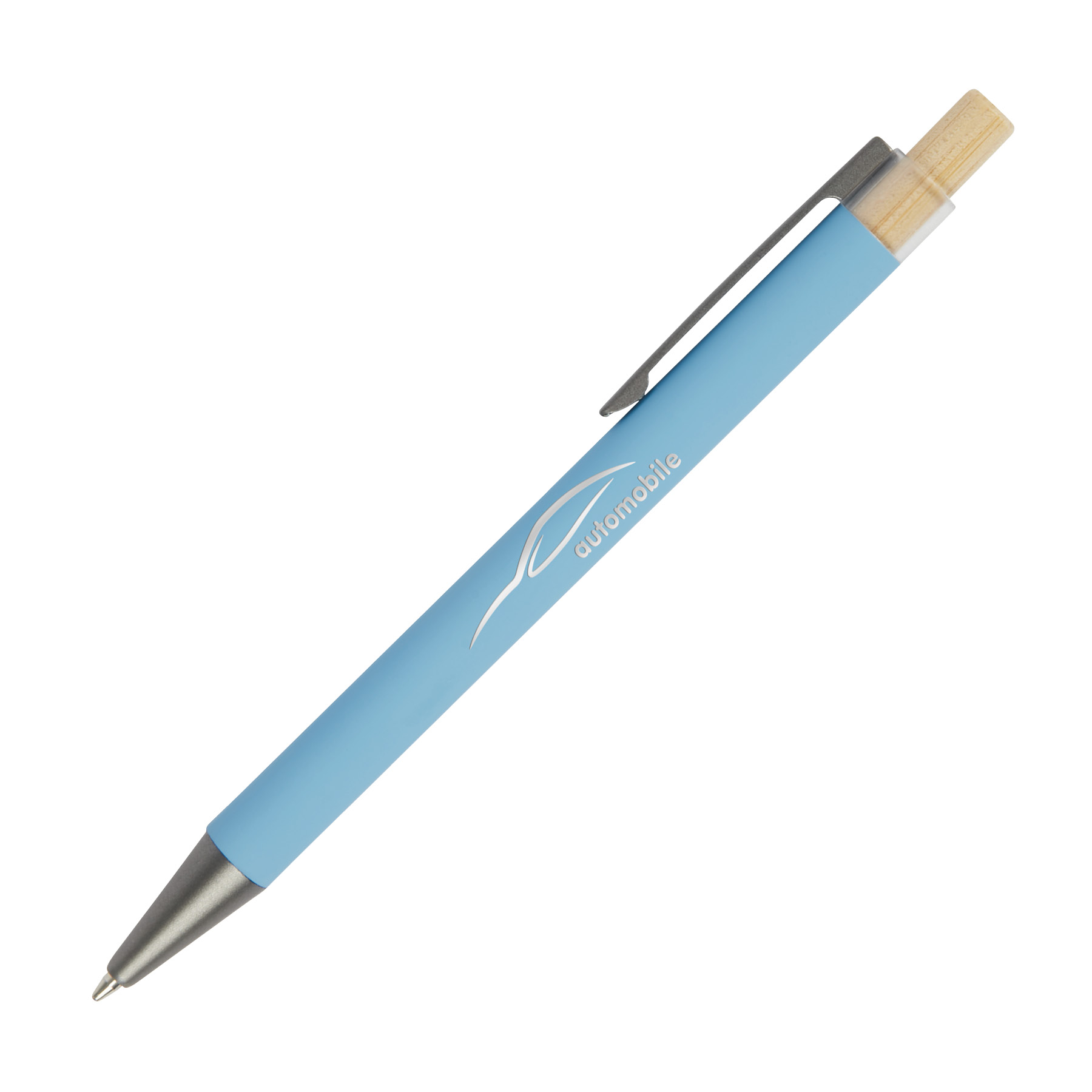 Arundi Recycled Aluminum Pen With Bamboo Plunger 58