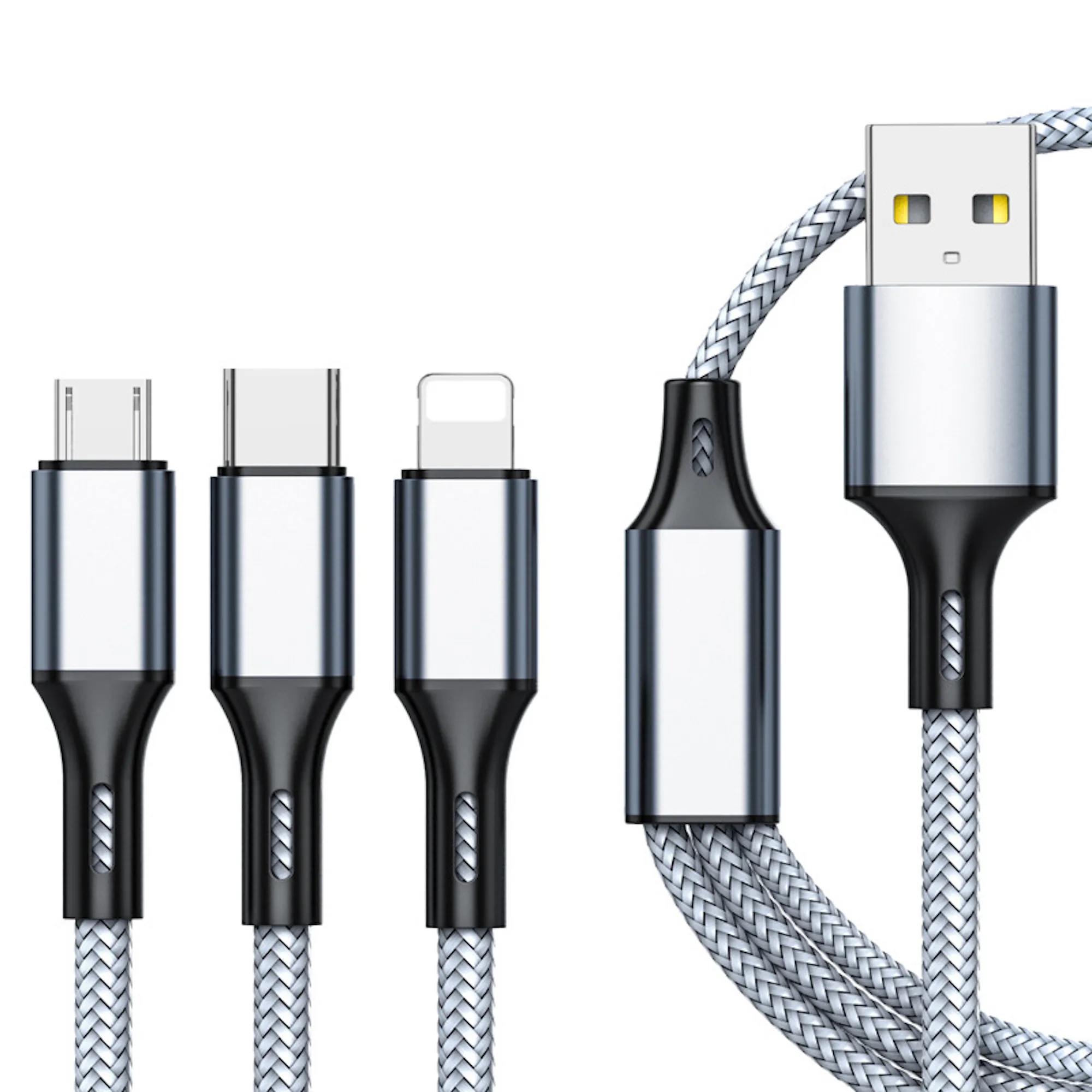 3 in 1 Fast Charging Cables Keyring 9