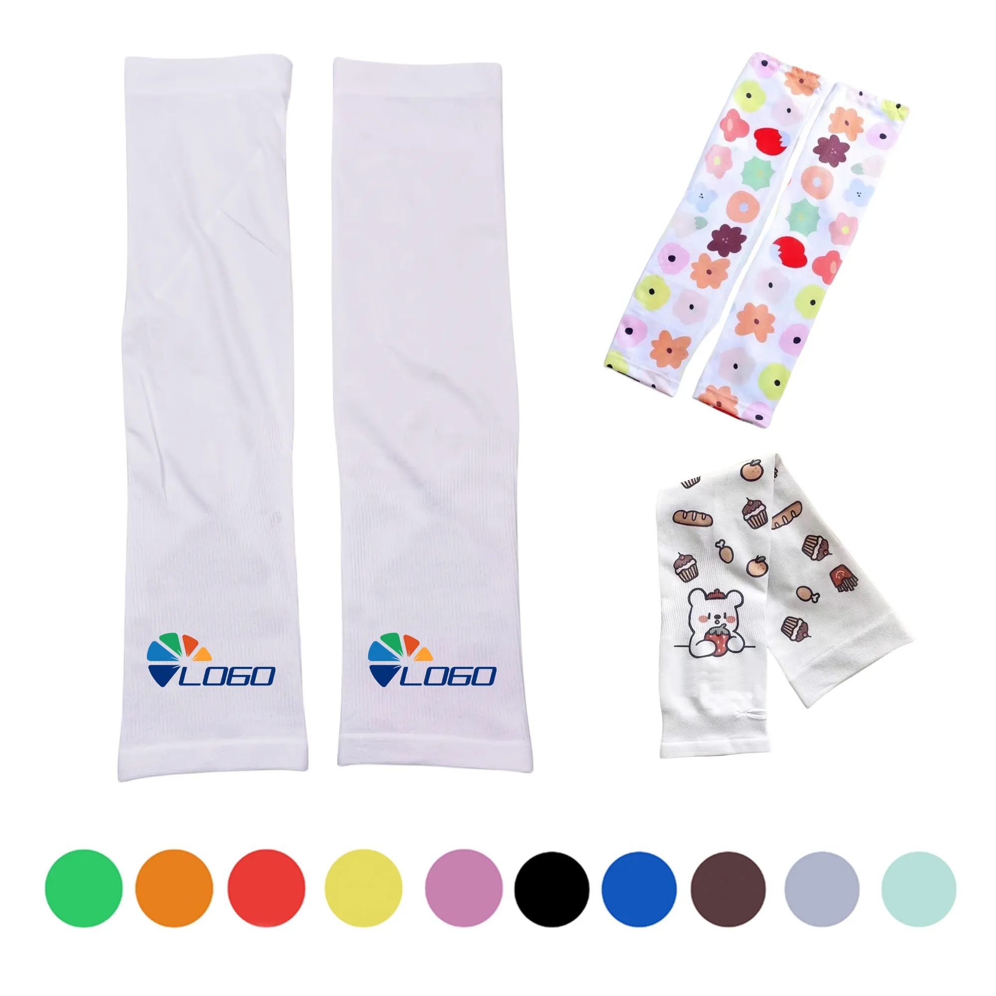 MOQ 20pcs Thermal Sun Protection Straight Ice Sleeves 3