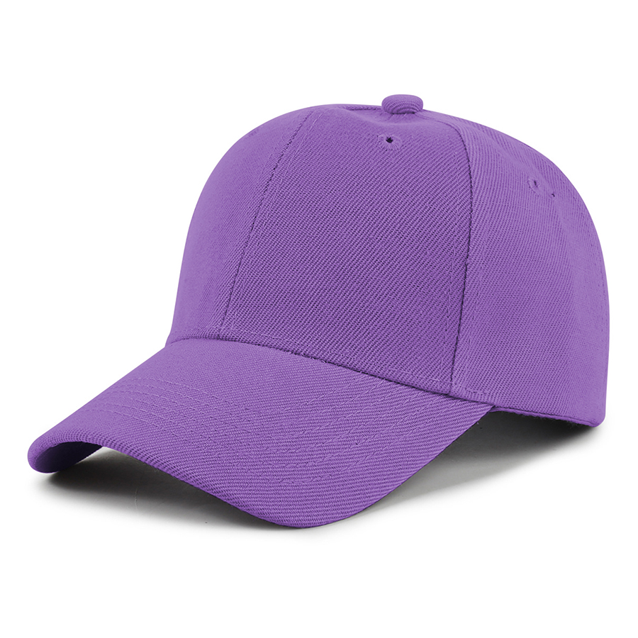 Kids' Stock Solid Color Polyester 6-Panel Cap 8