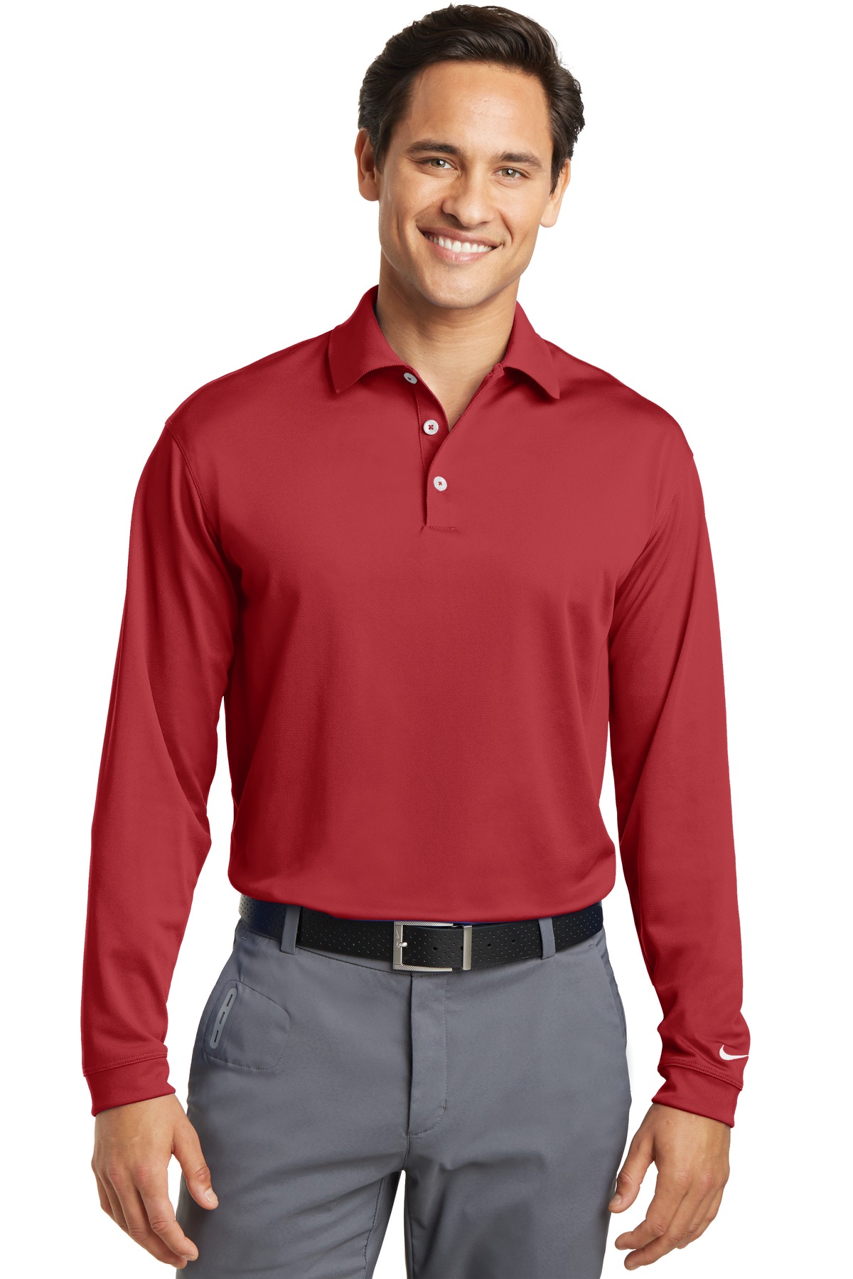 Nike Long Sleeve Dri-FIT Stretch Tech Polo. 466364 45