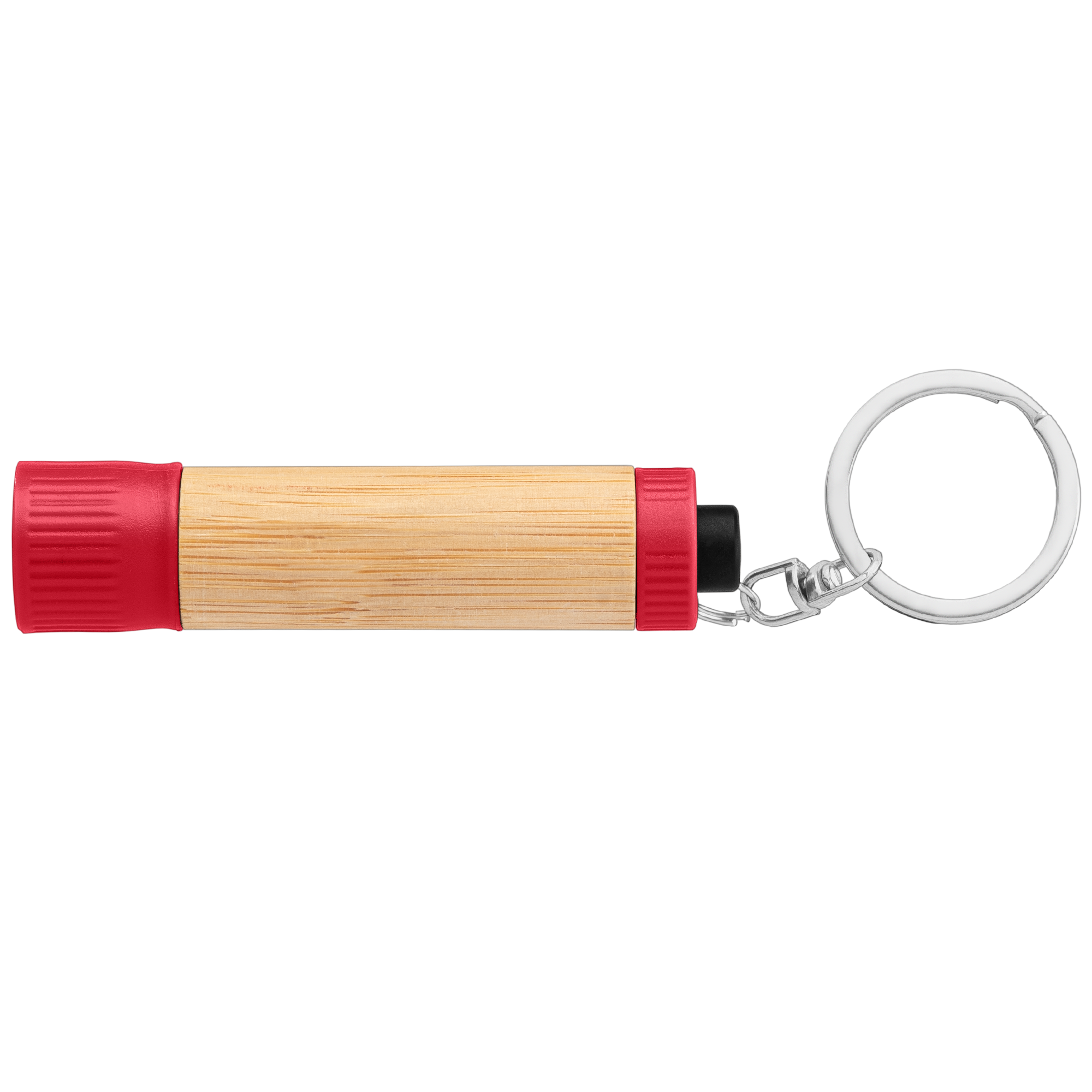 Bamboo LED Flashlight with Keyring 6
