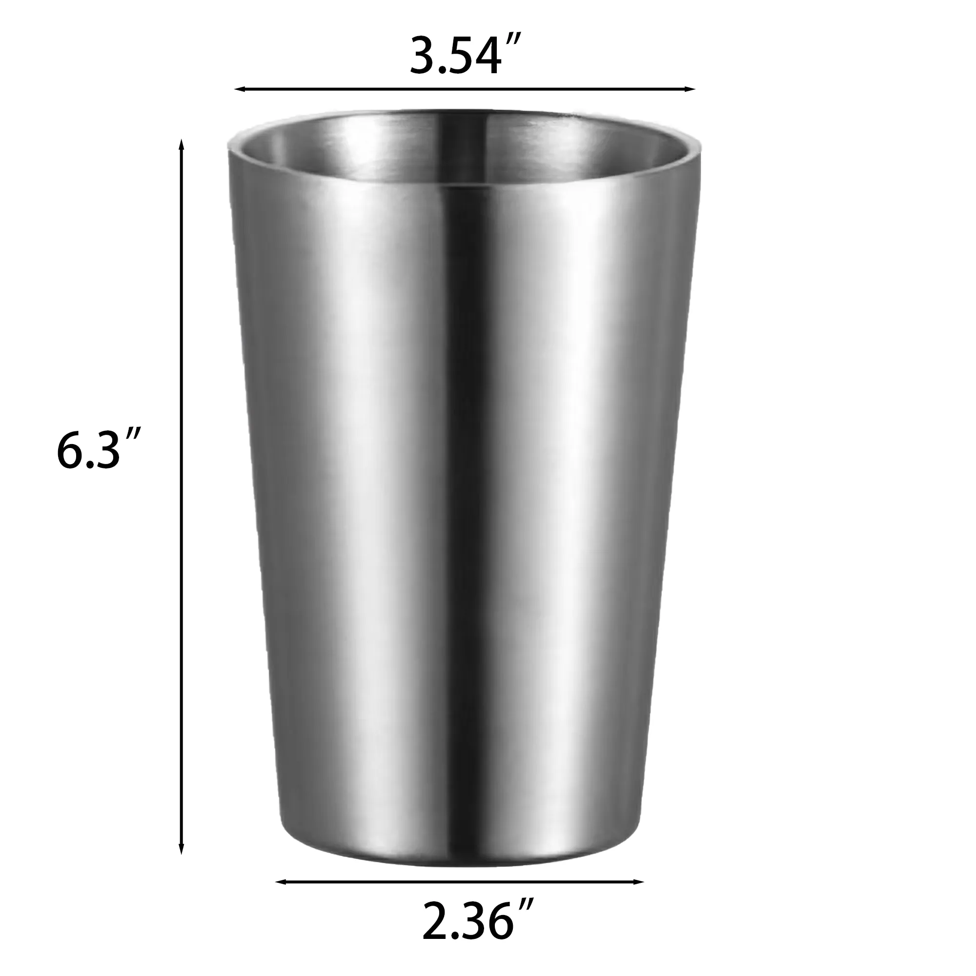 18.6oz Stainless Steel Pint Cup 3