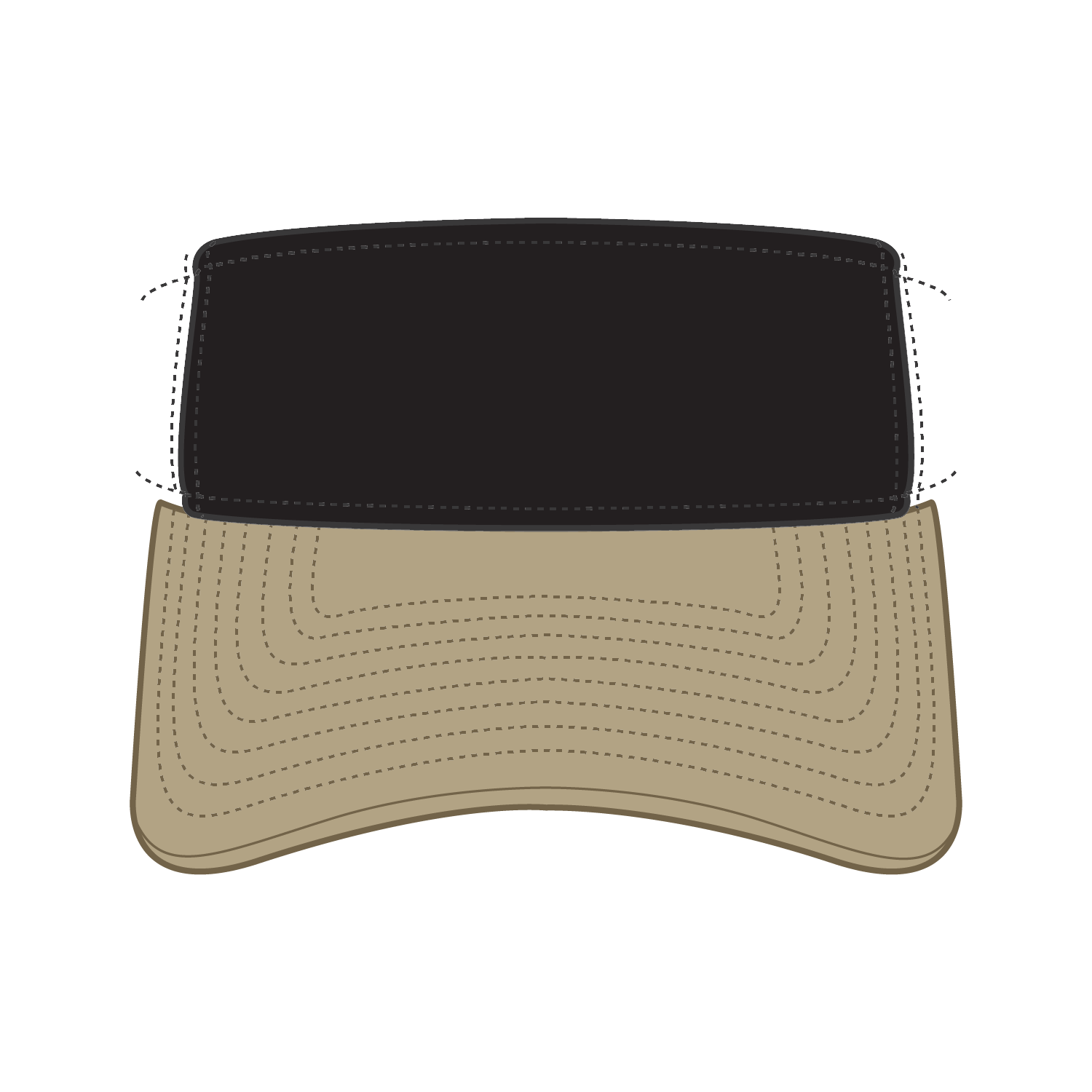 OTTO CAP® OTTO FLEX® Fitted Sun Visor 14