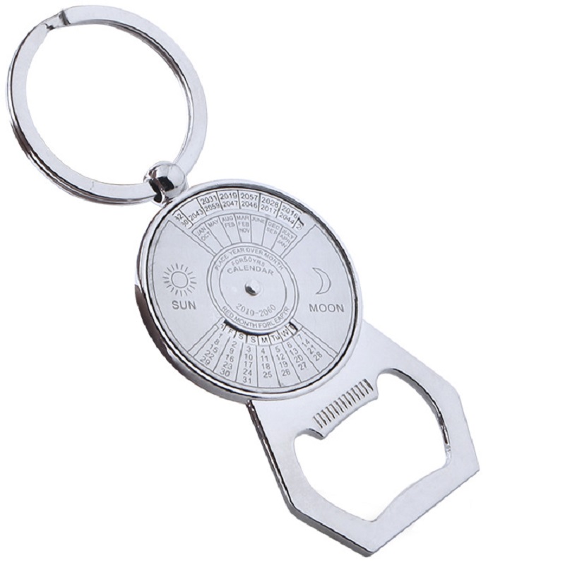 Metal Calendar Shape Bottle Opener W/ Keying 2