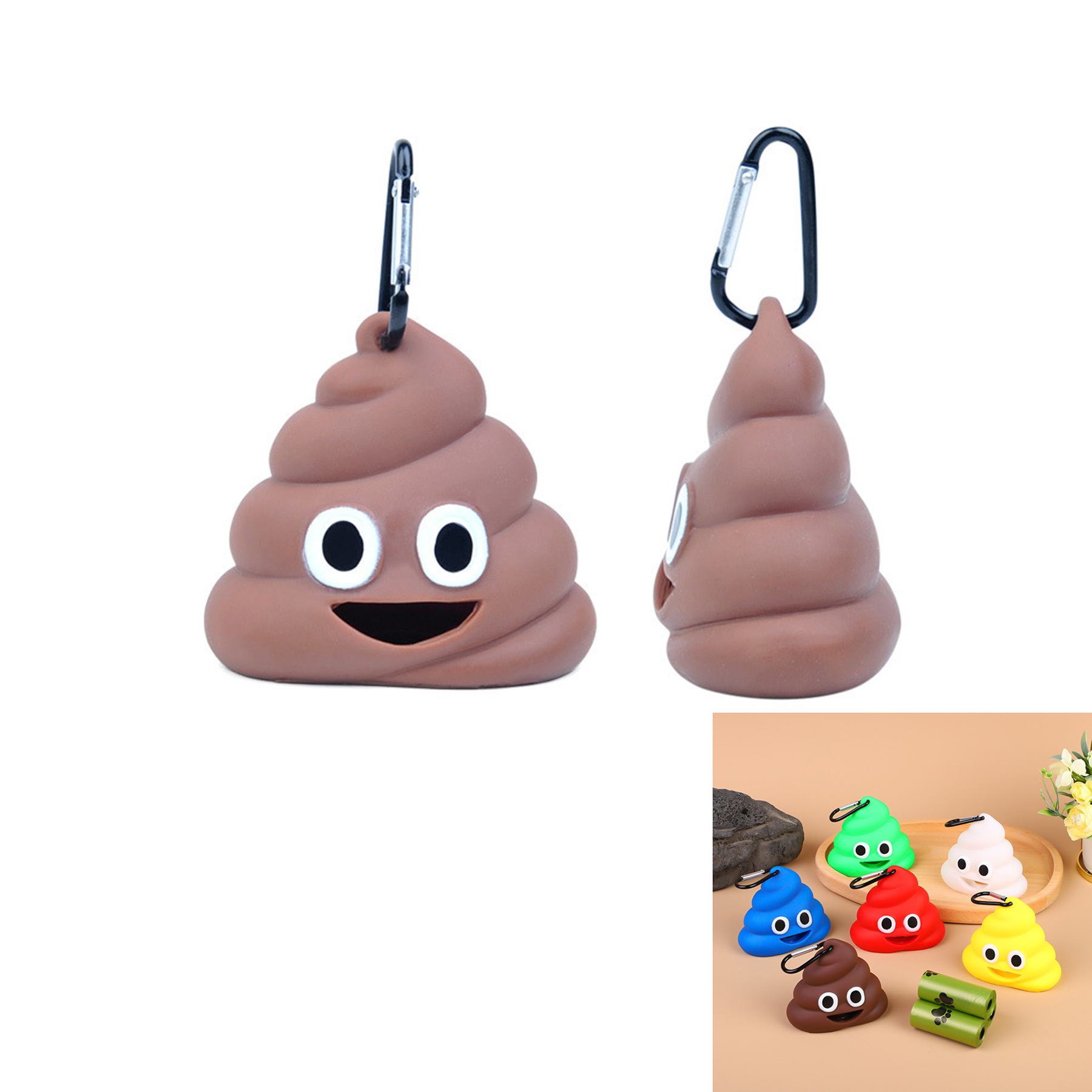 Dog Poop Bag Holder for Leash with Funny Design 2