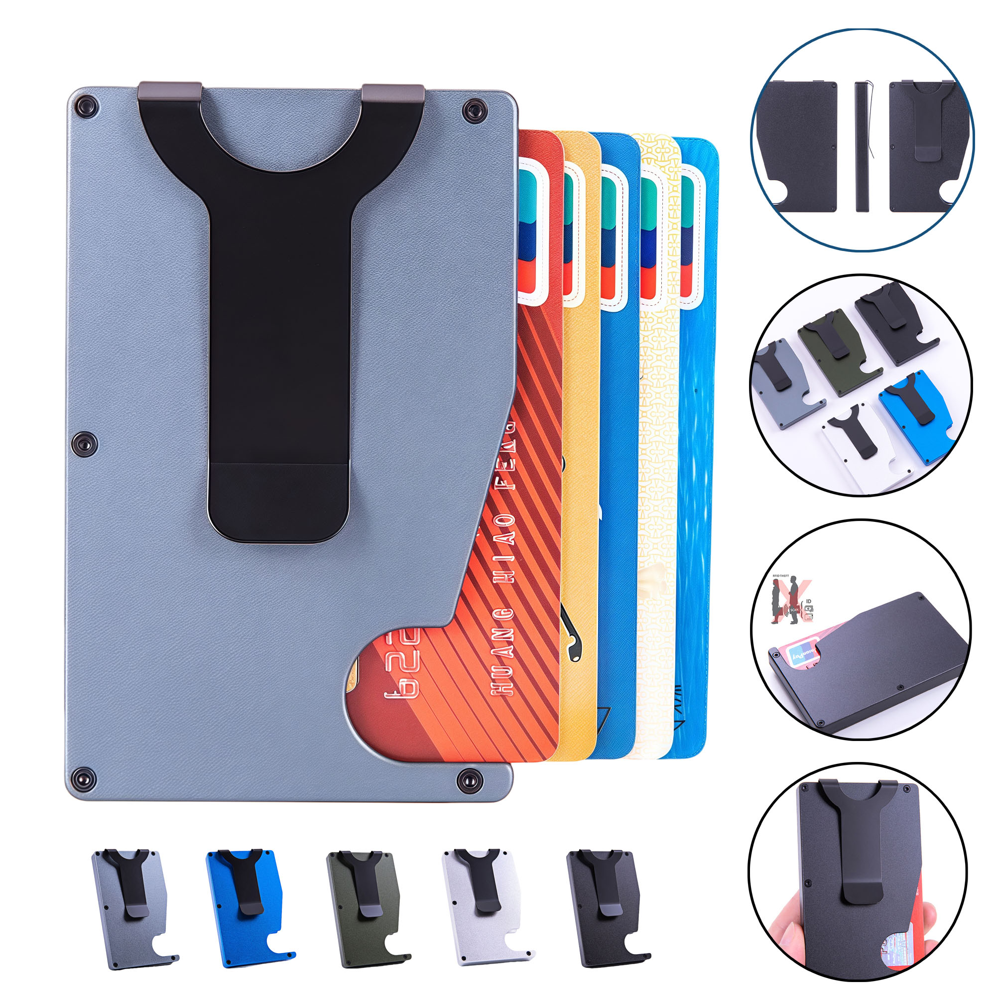 RFID Blocking Metal Credit Card Holder 6