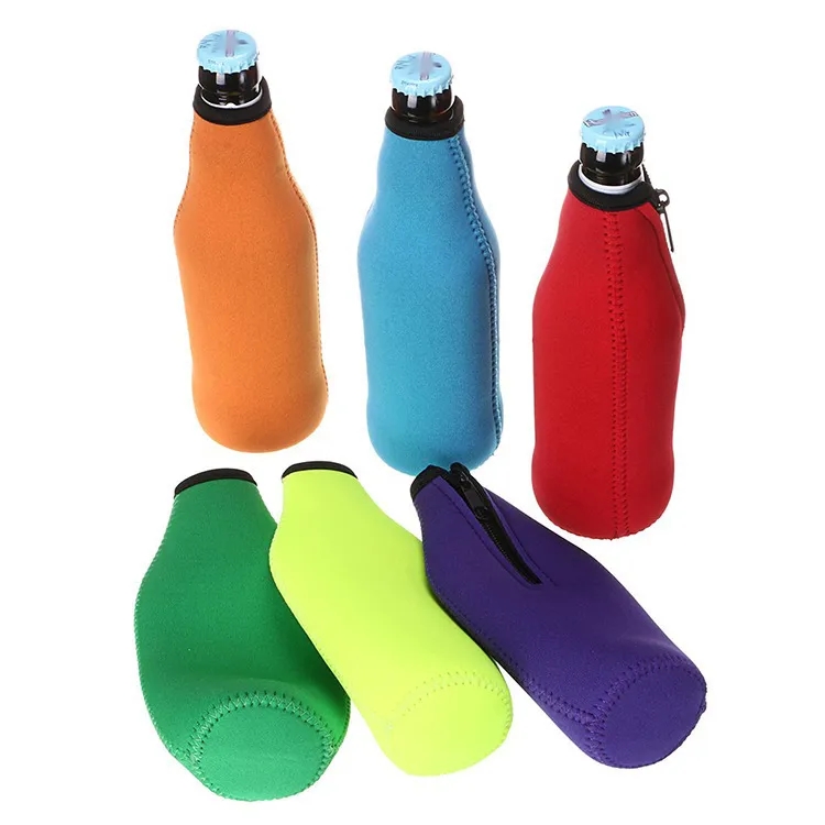 Plain Beer Bottle Cooler Covers Fit 2