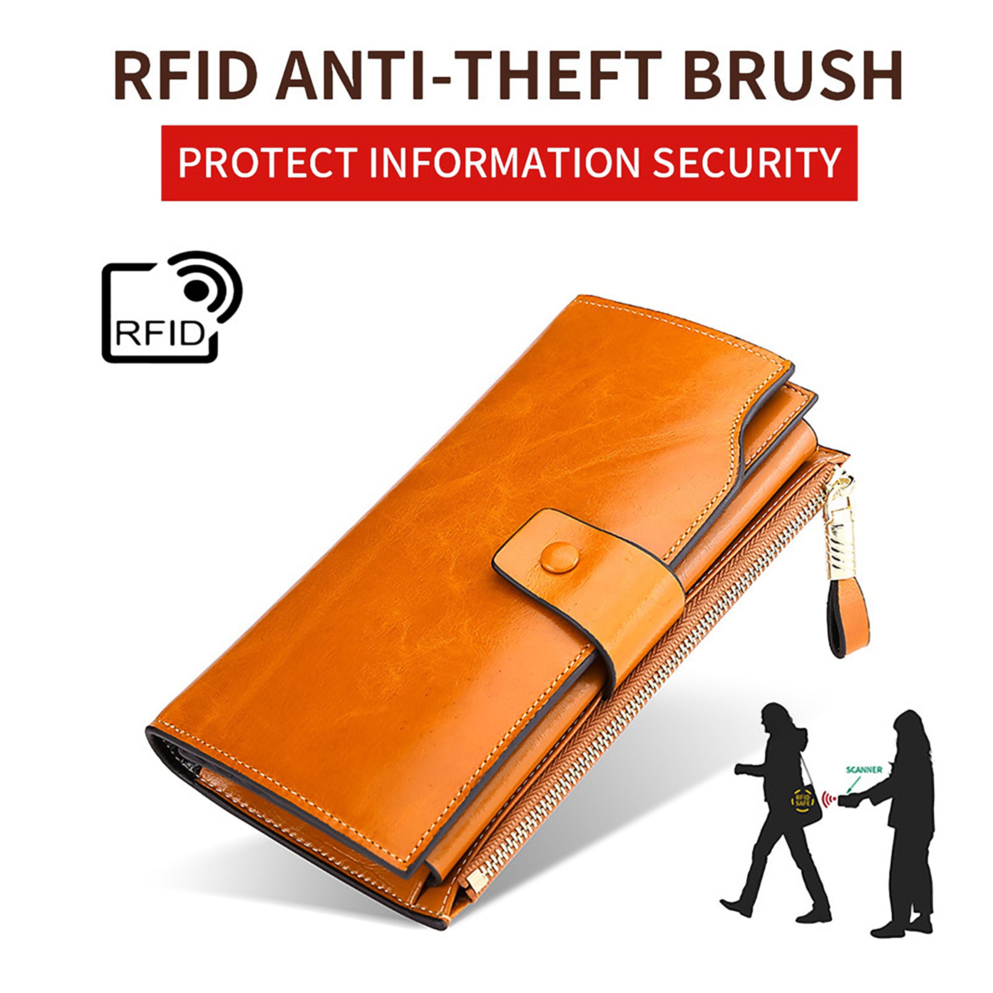 Women's Leather RFID Wallet 4