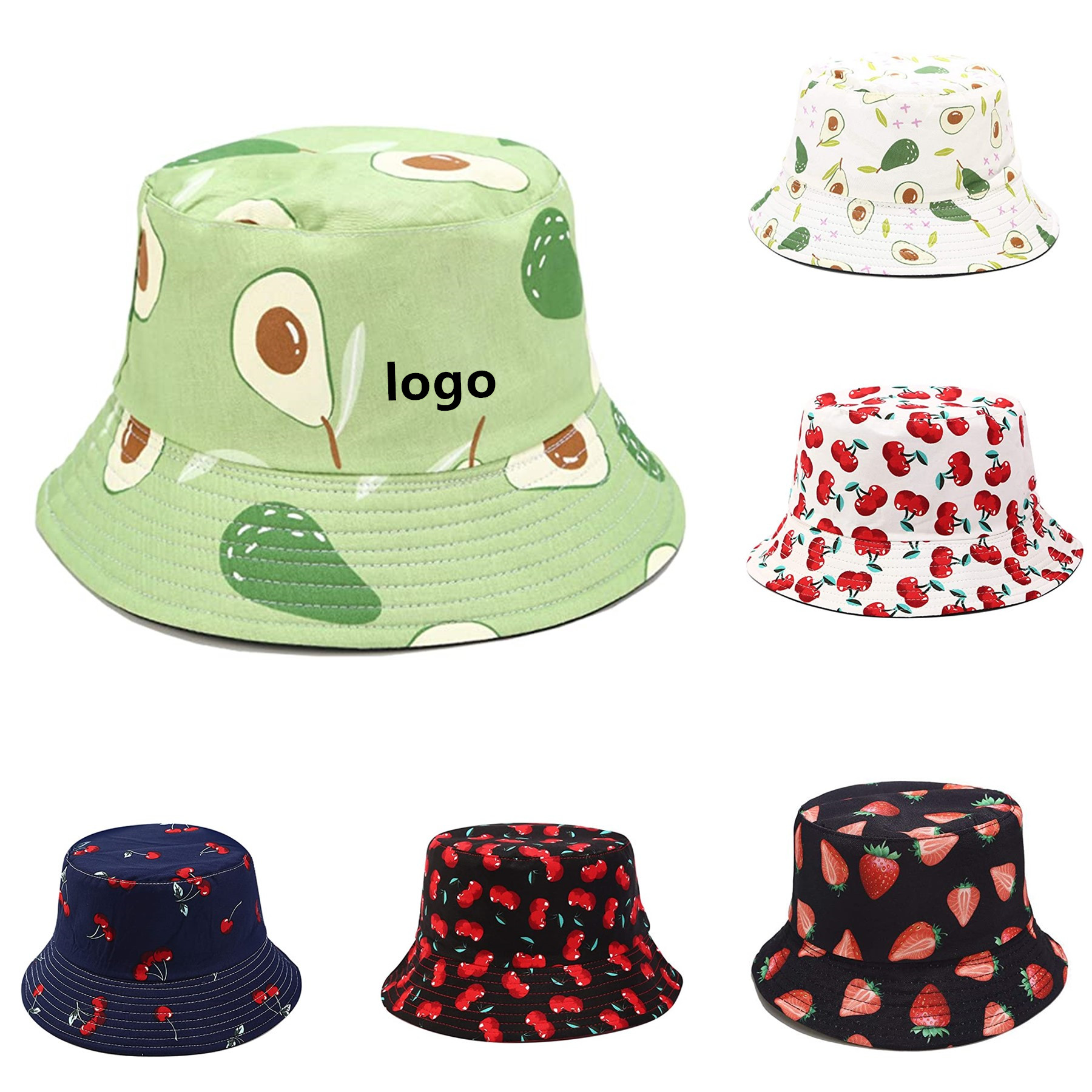 Unisex Print Double-Side-Wear Reversible Bucket Hat 3