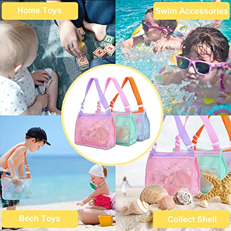 Beach Toy Mesh Beach Bag / Adjustable Straps 8