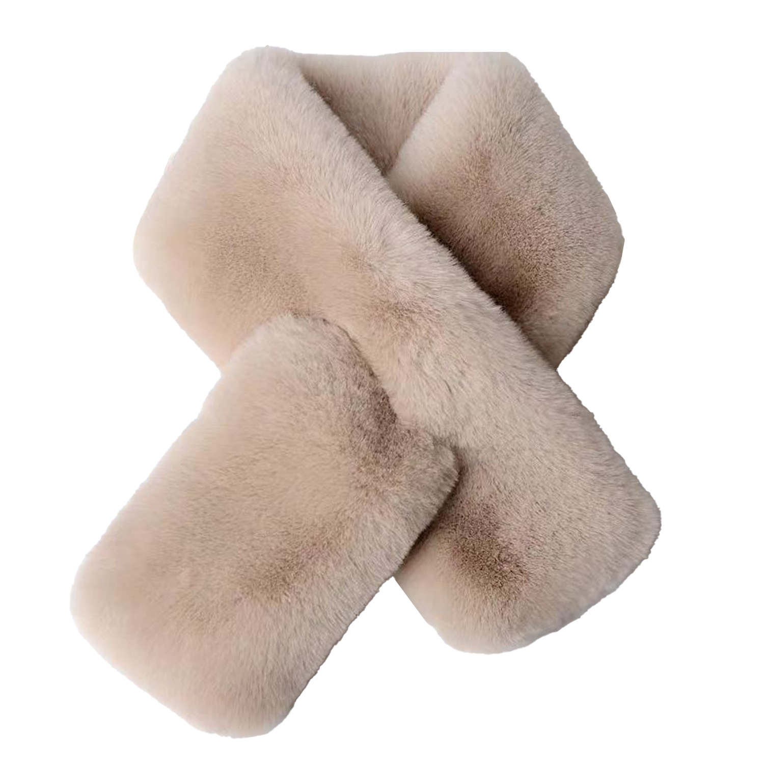 Cotton-Polyester Winter Warm Plush Scarf 14