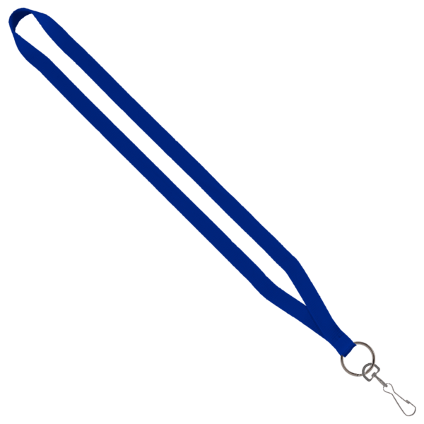 1/2" Polyester Lanyard with Sewn Metal Swivel Snap Hook 6