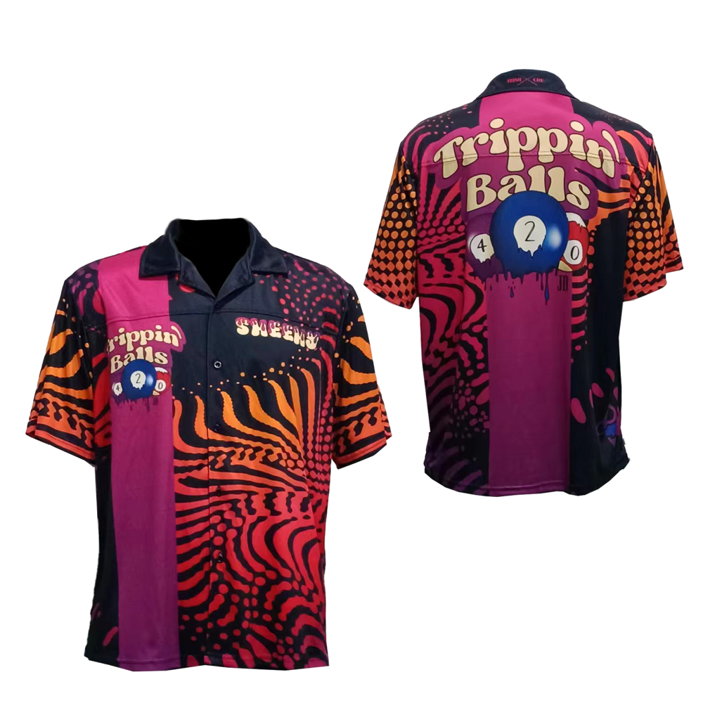 Men's Smooth Polyester Bowling Shirt 1