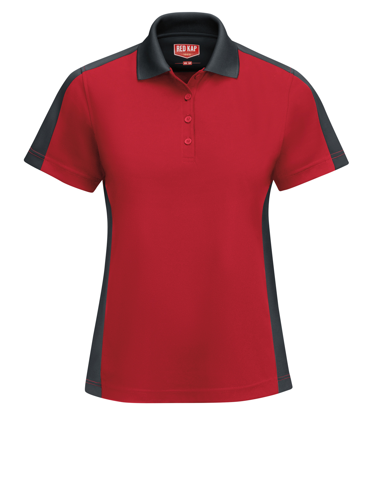 Red Kap Shirts - Women's Short Sleeve Performance Knit Two-Tone Polo 5
