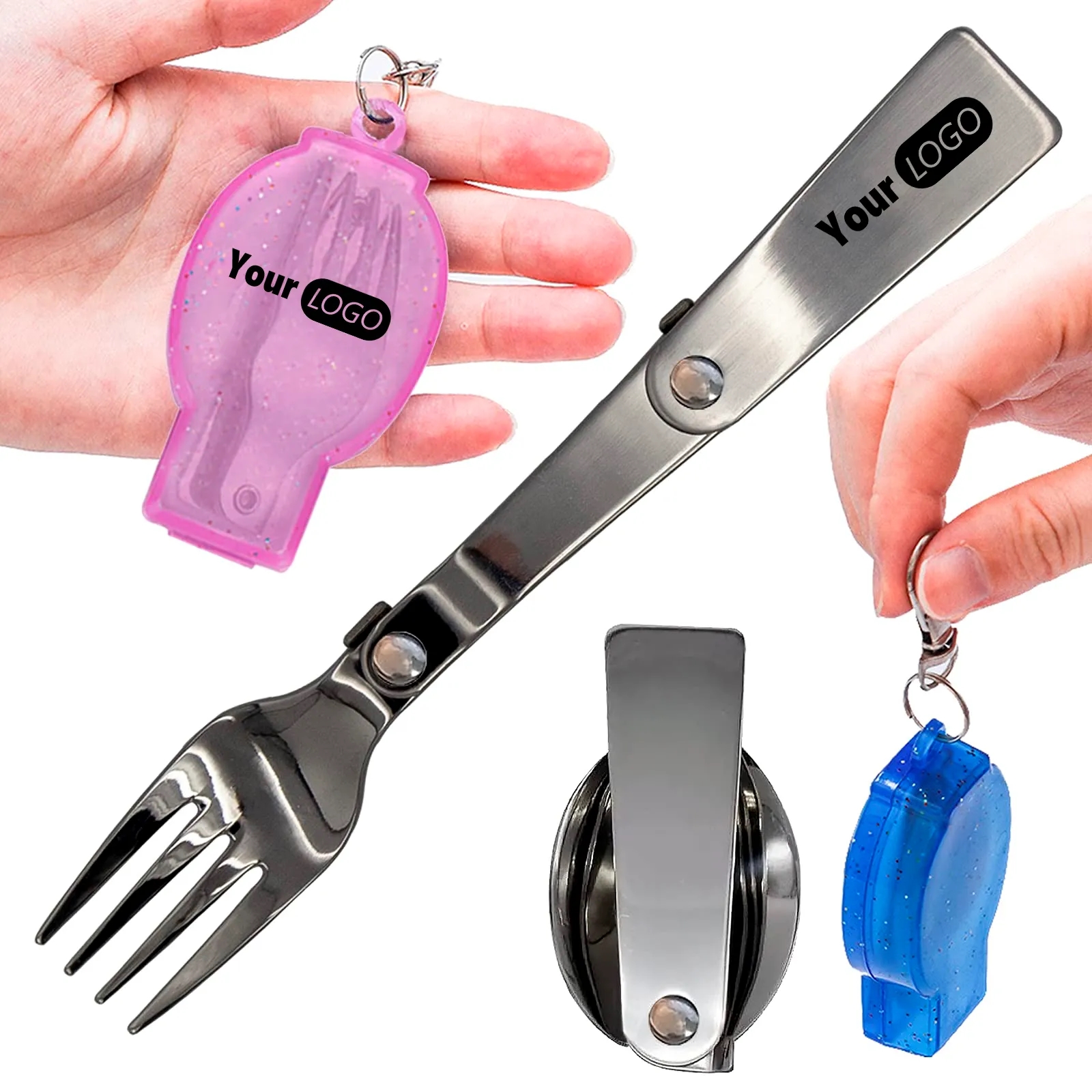 Foldable Fork and Spoon Set 2