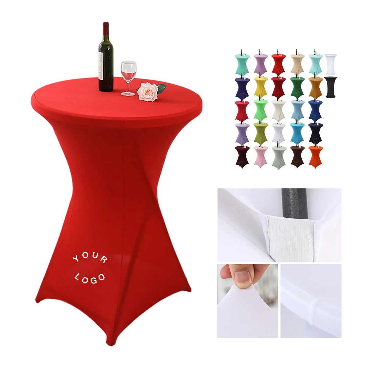 Customizable Stretch Table Cover for Trade Shows 7