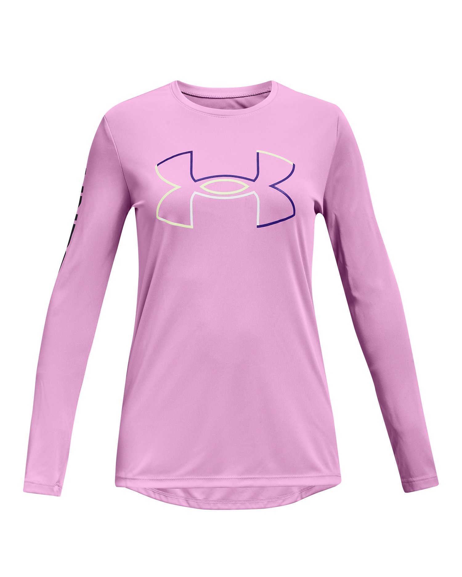 UA Tech Big Logo Girls' Long Sleeve 2