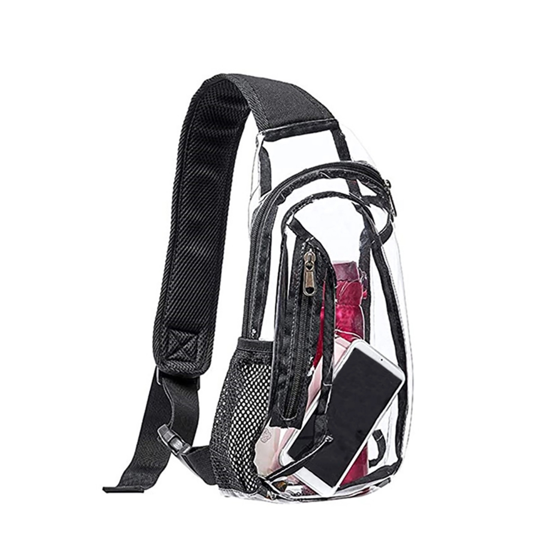 Clear Sling Bag Single shoulder Chest Crossbody pack 8