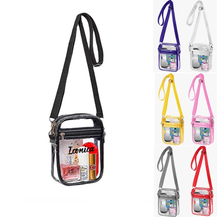 Clear Crossbody Bag with Adjustable Shoulder Strap 1