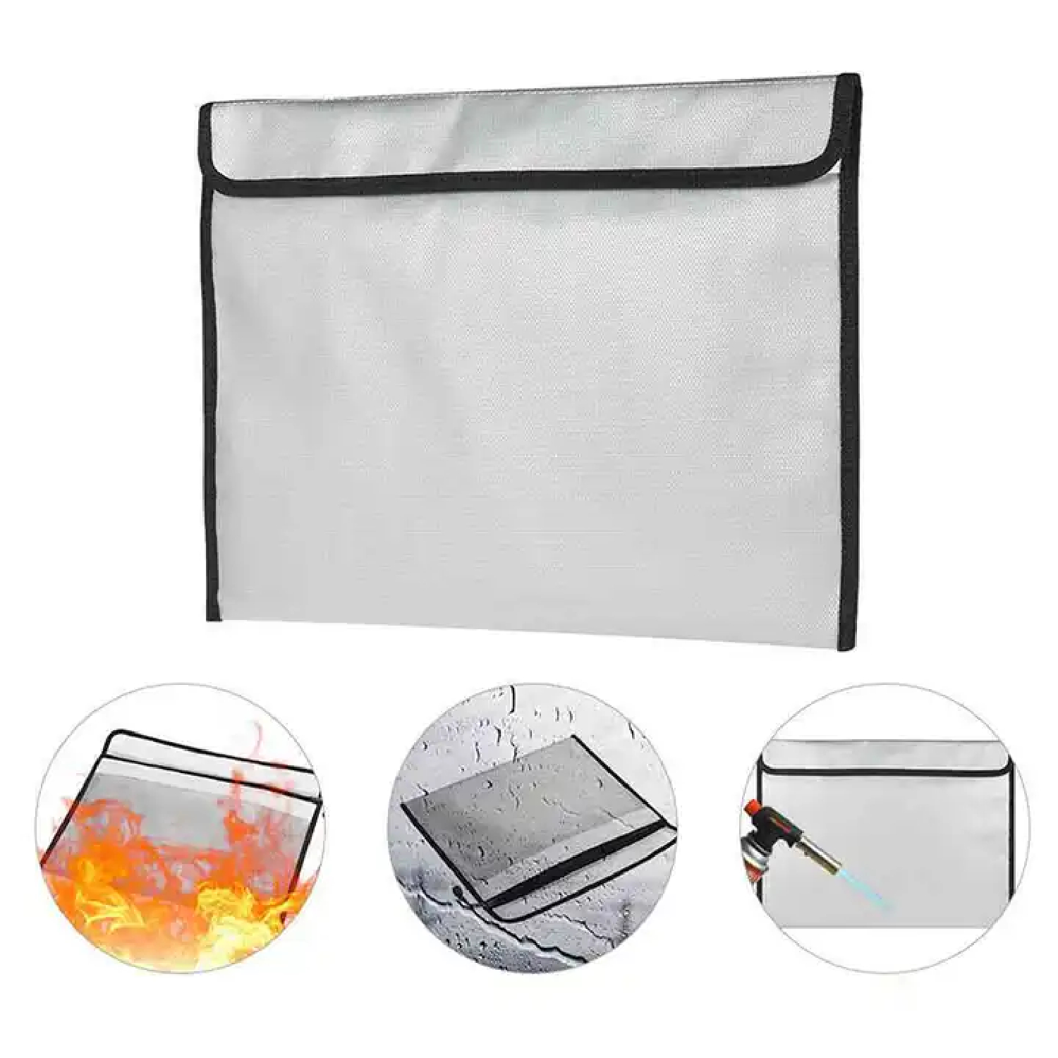 Waterproof And Fireproof Zipper Document Pouch 3