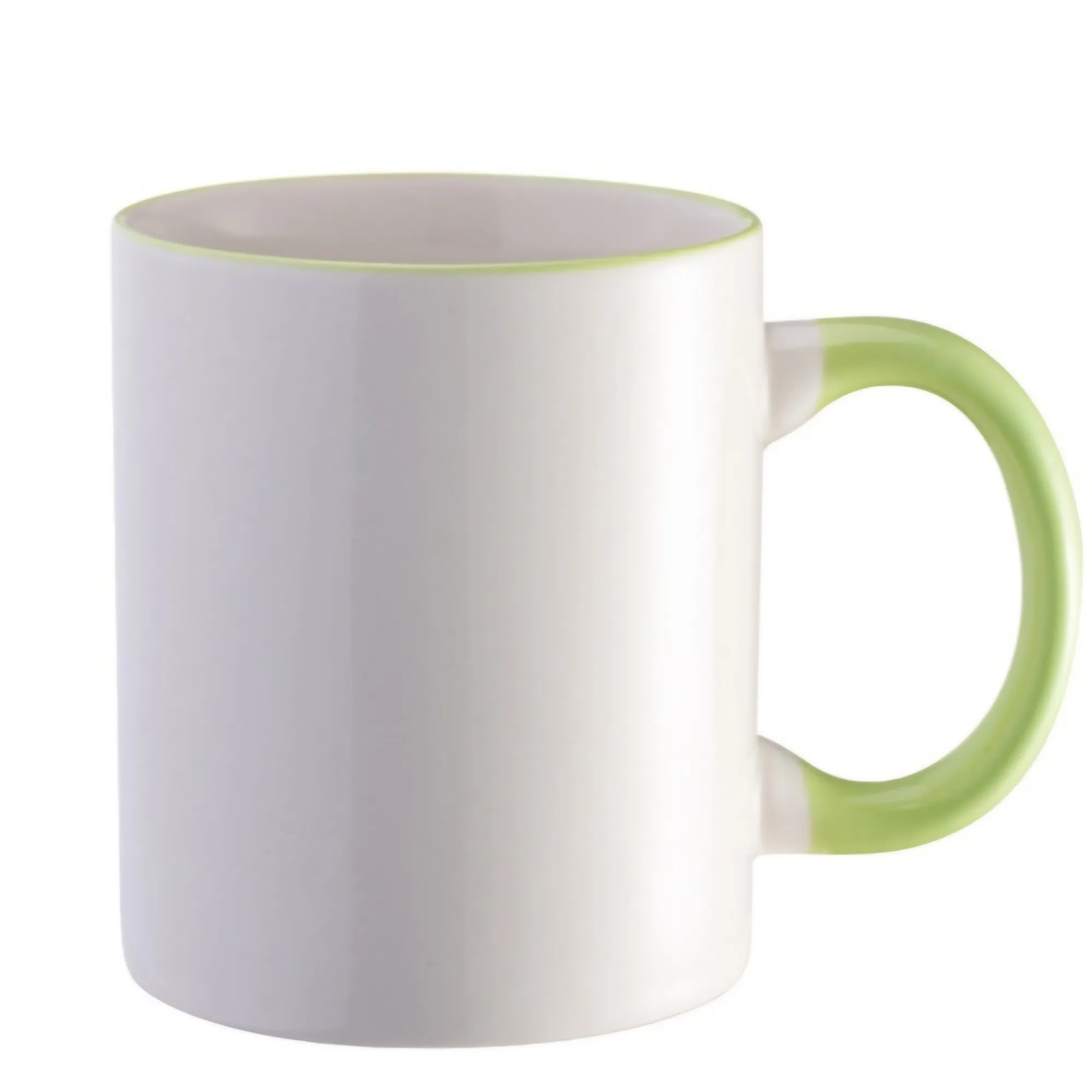 Ceramic Colorful Handle Mug with a Cup-Shaped Mouth 3