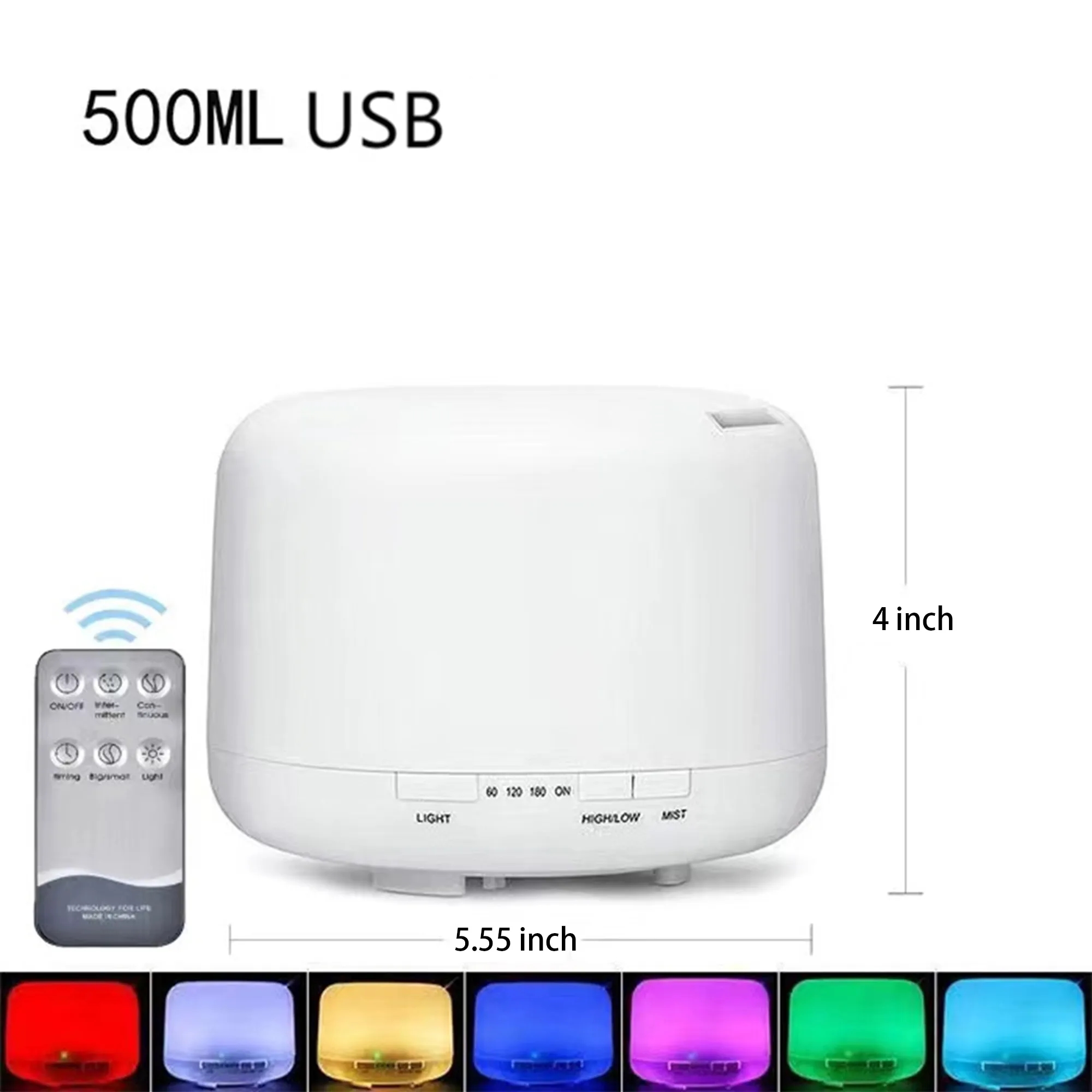 500ml Premium Essential Oil Diffuser with Remote Control 2