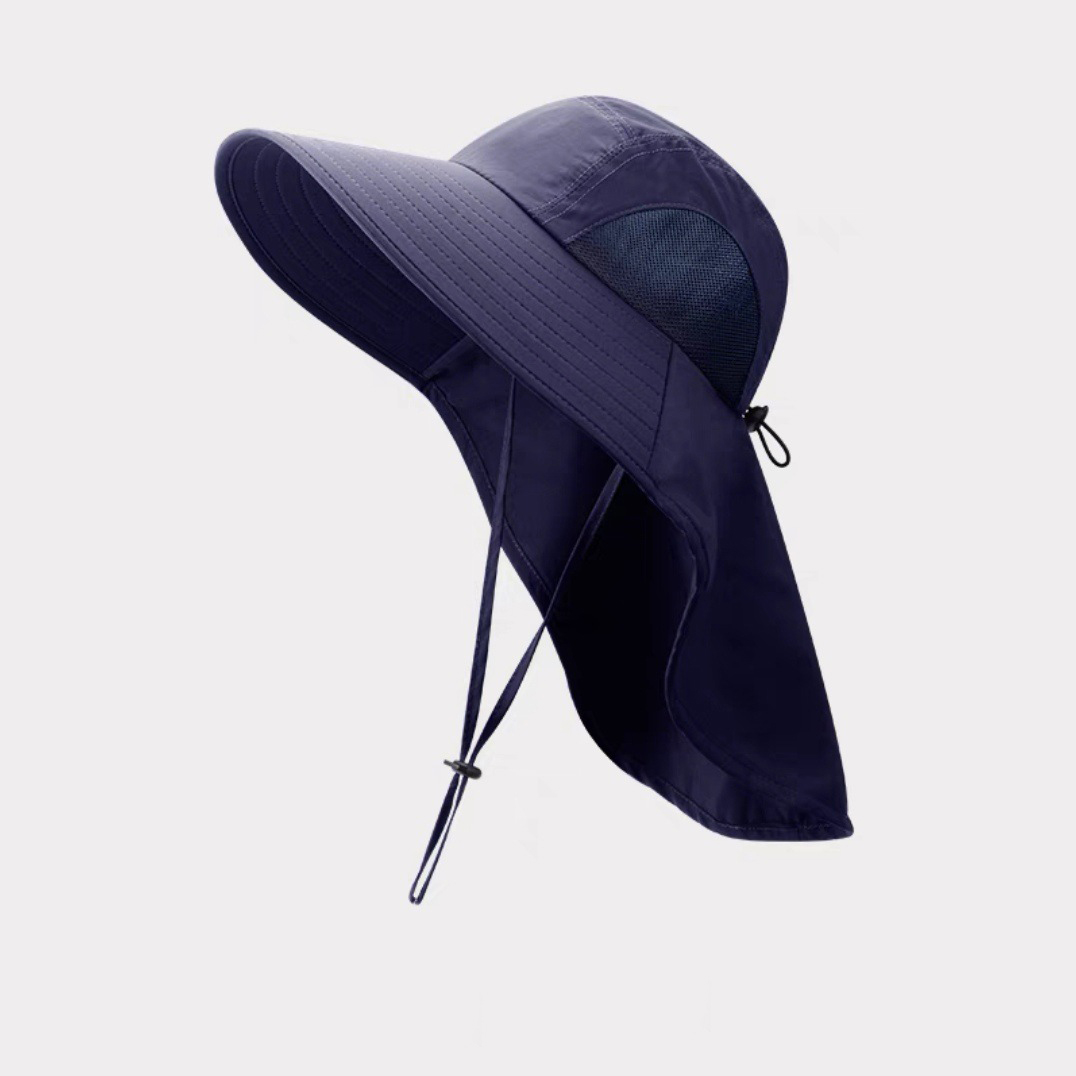Wide Brim Sun Hat with Neck Flap 9